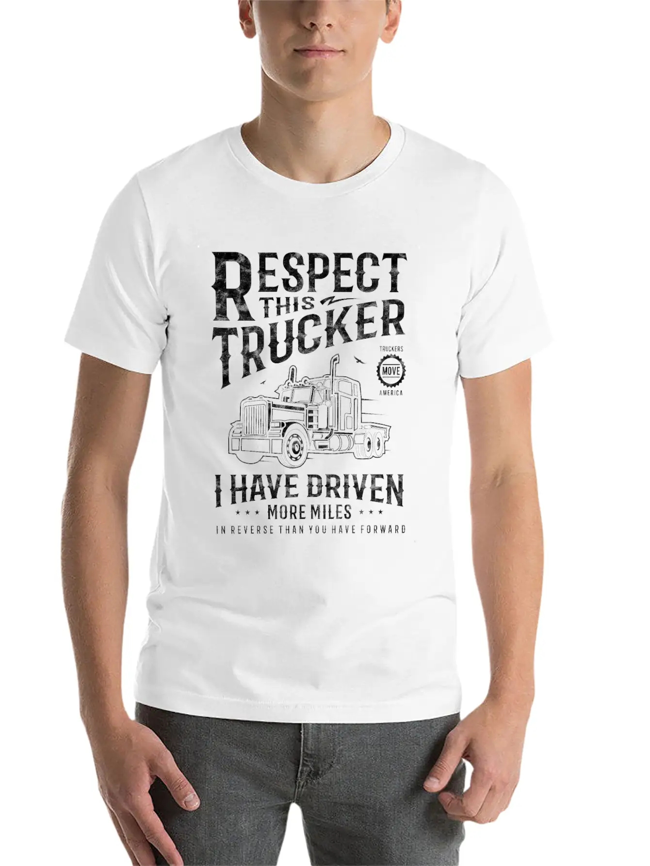 Truck Driver Trucker Stylish Everyday T-Shirt – Unisex Basic Cotton Tee