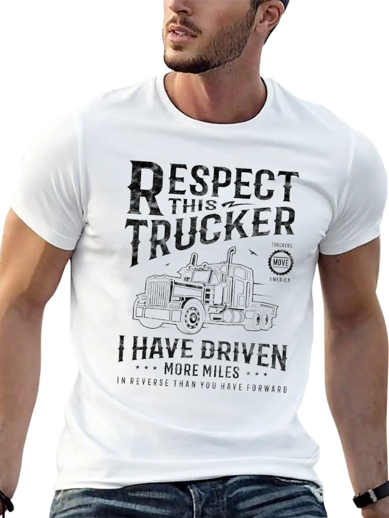 Truck Driver Trucker Stylish Everyday T-Shirt – Unisex Basic Cotton Tee