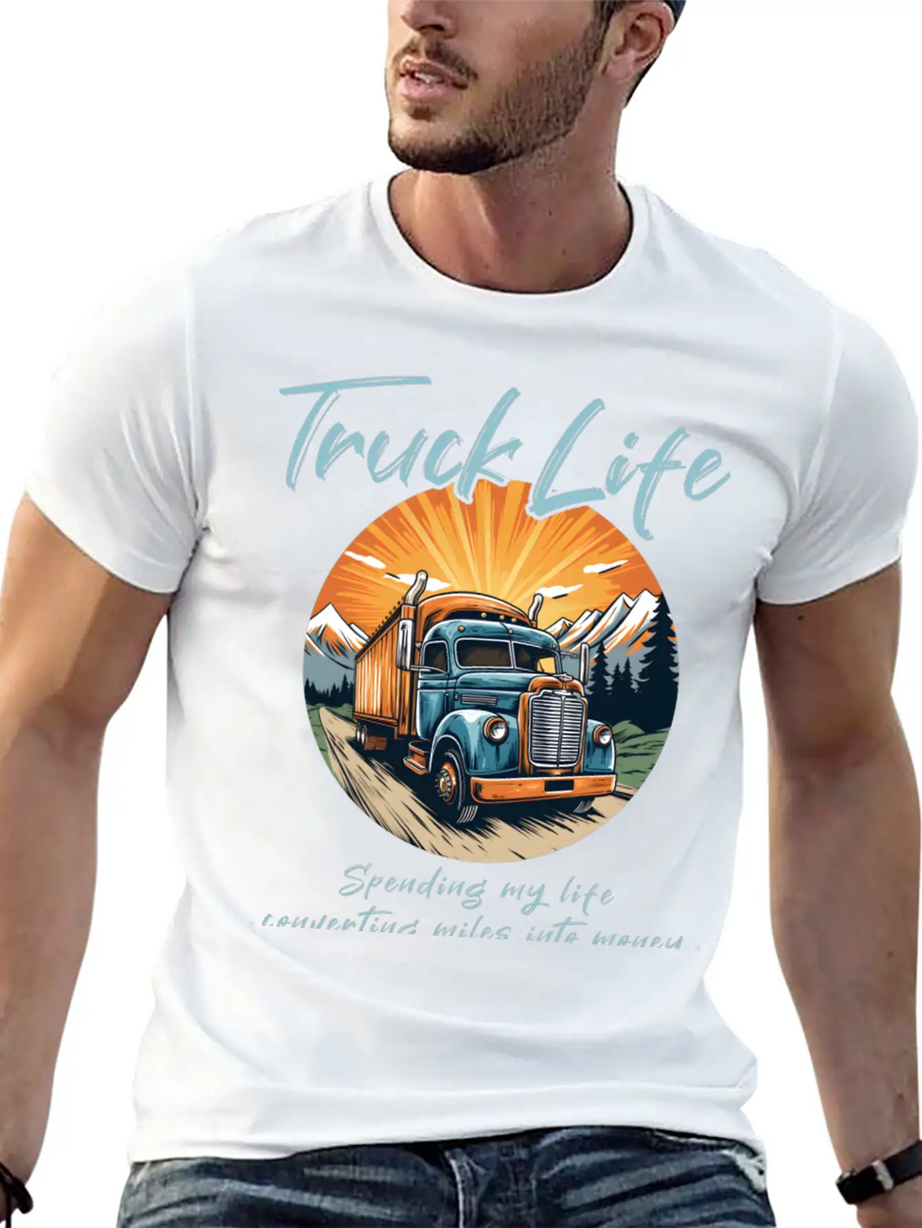Truck Driver Trucker Unisex Casual T-Shirt – Clean Design For Daily Comfort