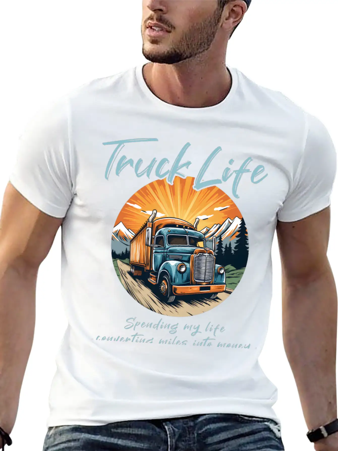 Truck Driver Trucker Unisex Casual T-Shirt – Clean Design For Daily Comfort