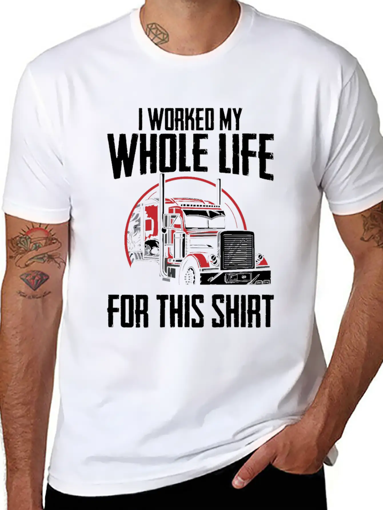 Truck Driver Trucking Trucker Unisex Short Sleeve Soft Cotton T-Shirt – Casual Everyday Wear