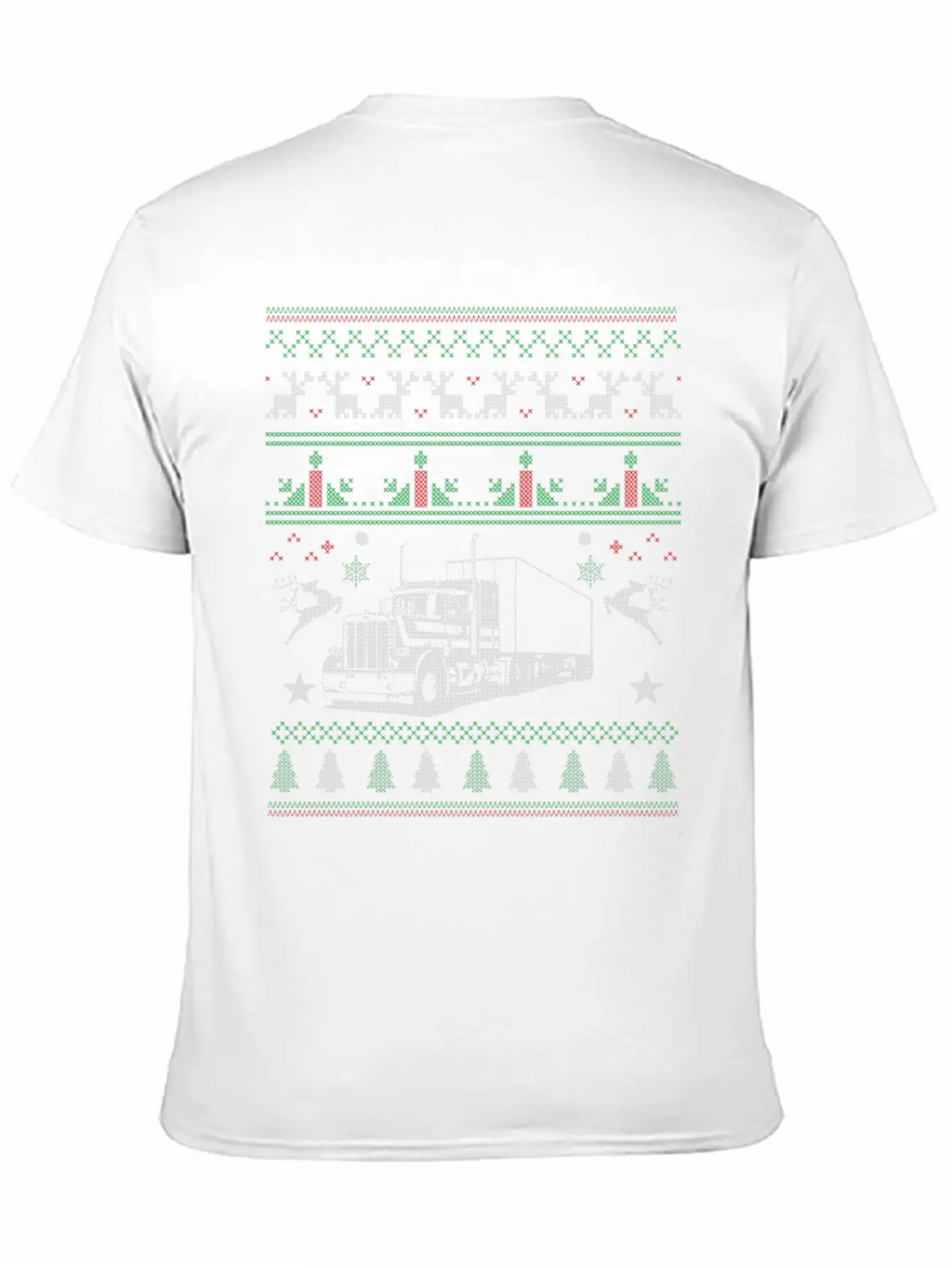 Truck Driver - Ugly Christmas Sweater For Trucke Unisex Casual T-Shirt – Clean Design For Daily Comfort