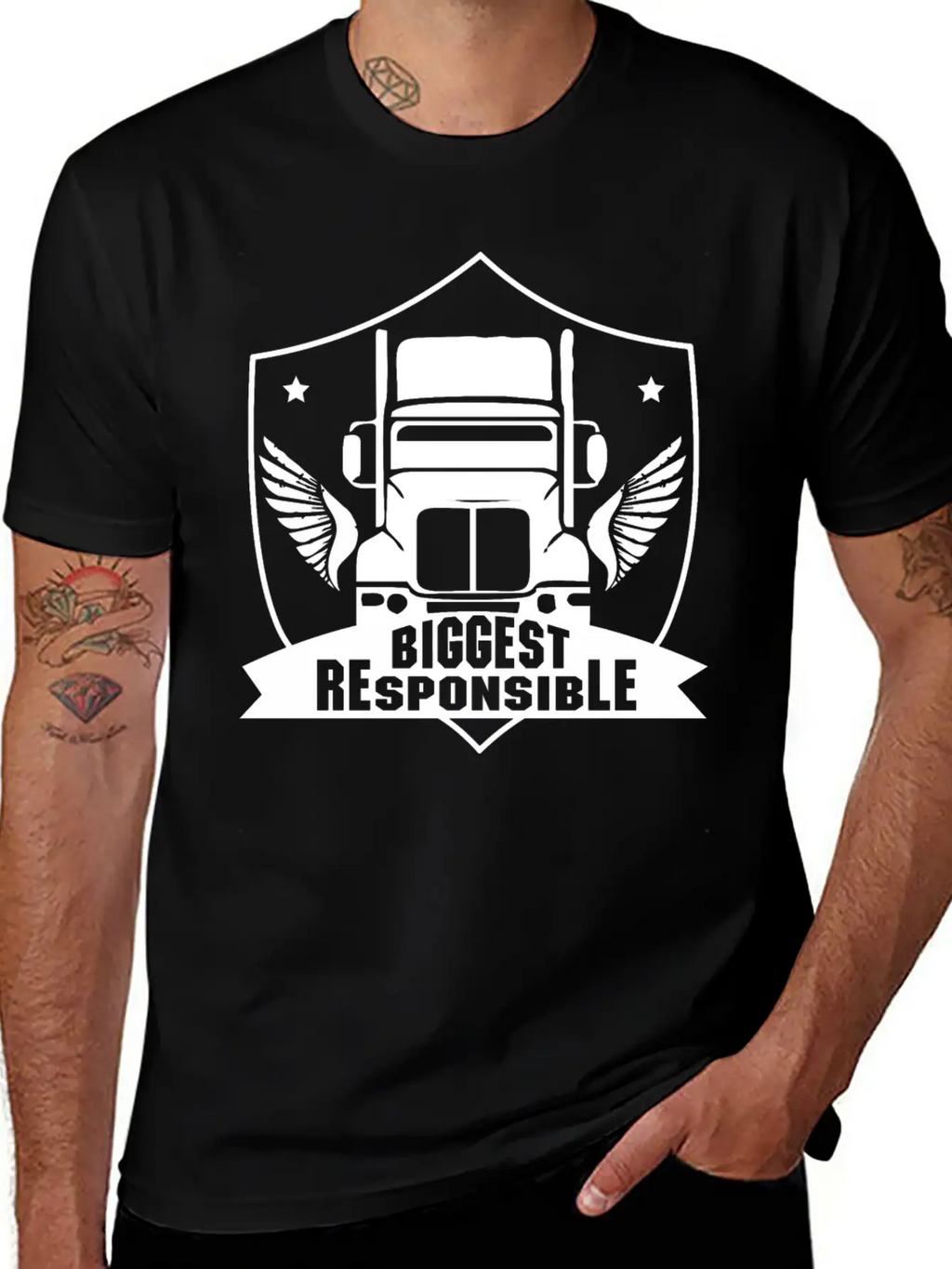 Truck Driver Unisex Short Sleeve Soft Cotton T-Shirt – Casual Everyday Wear