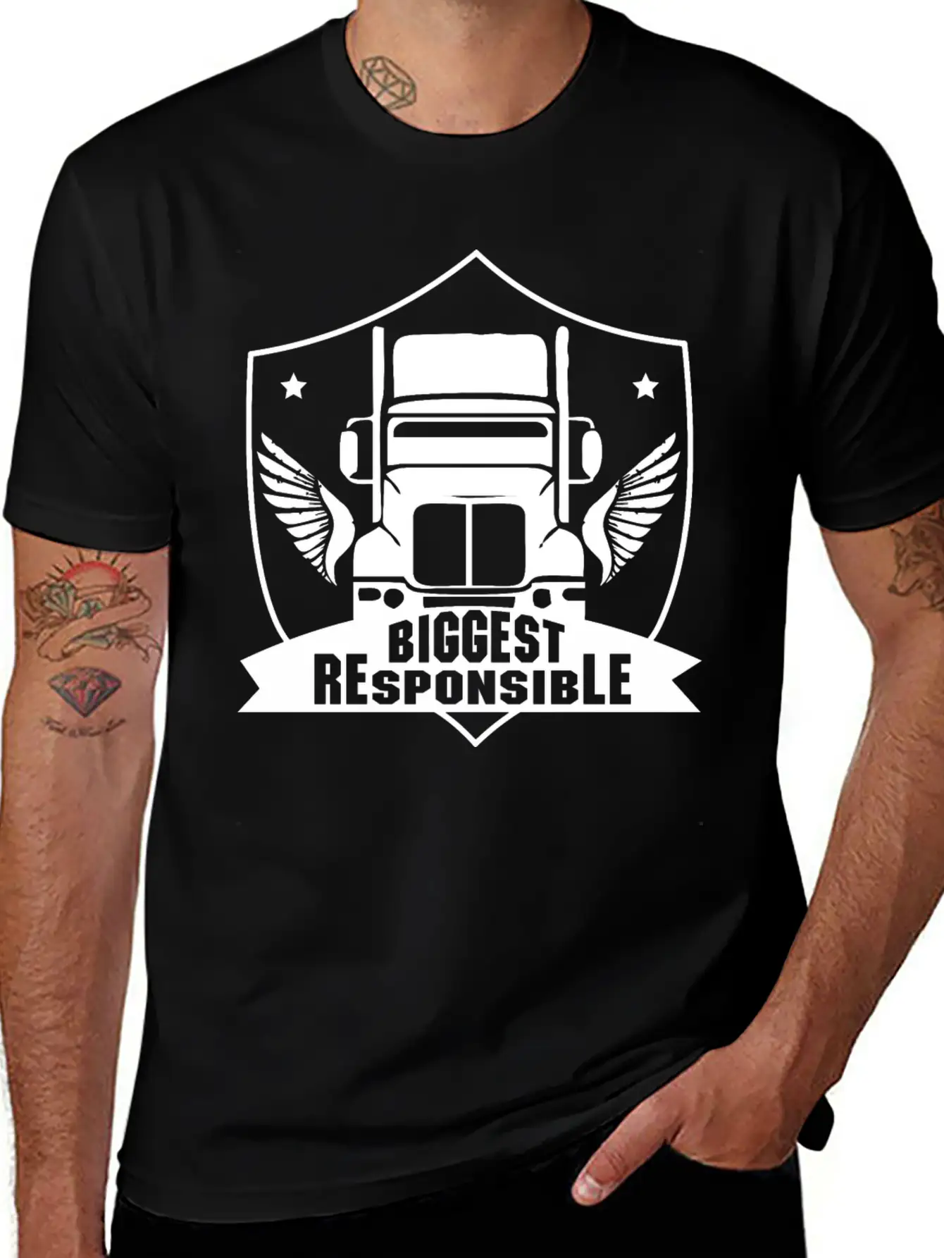 Truck Driver Unisex Short Sleeve Soft Cotton T-Shirt – Casual Everyday Wear