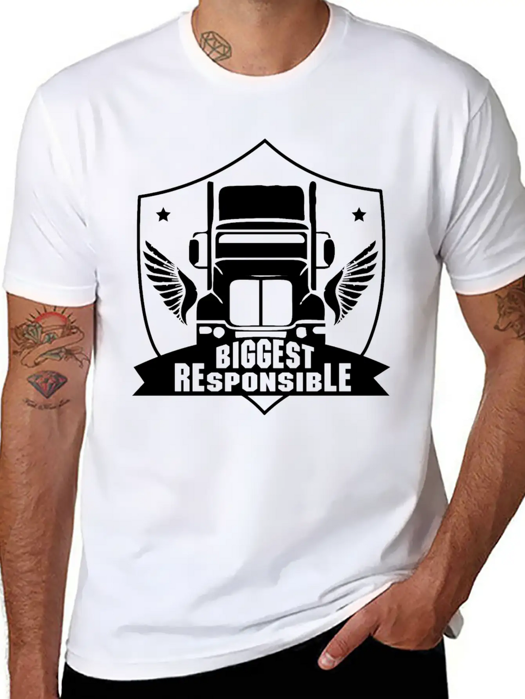 Truck Driver Unisex Short Sleeve Soft Cotton T-Shirt – Casual Everyday Wear
