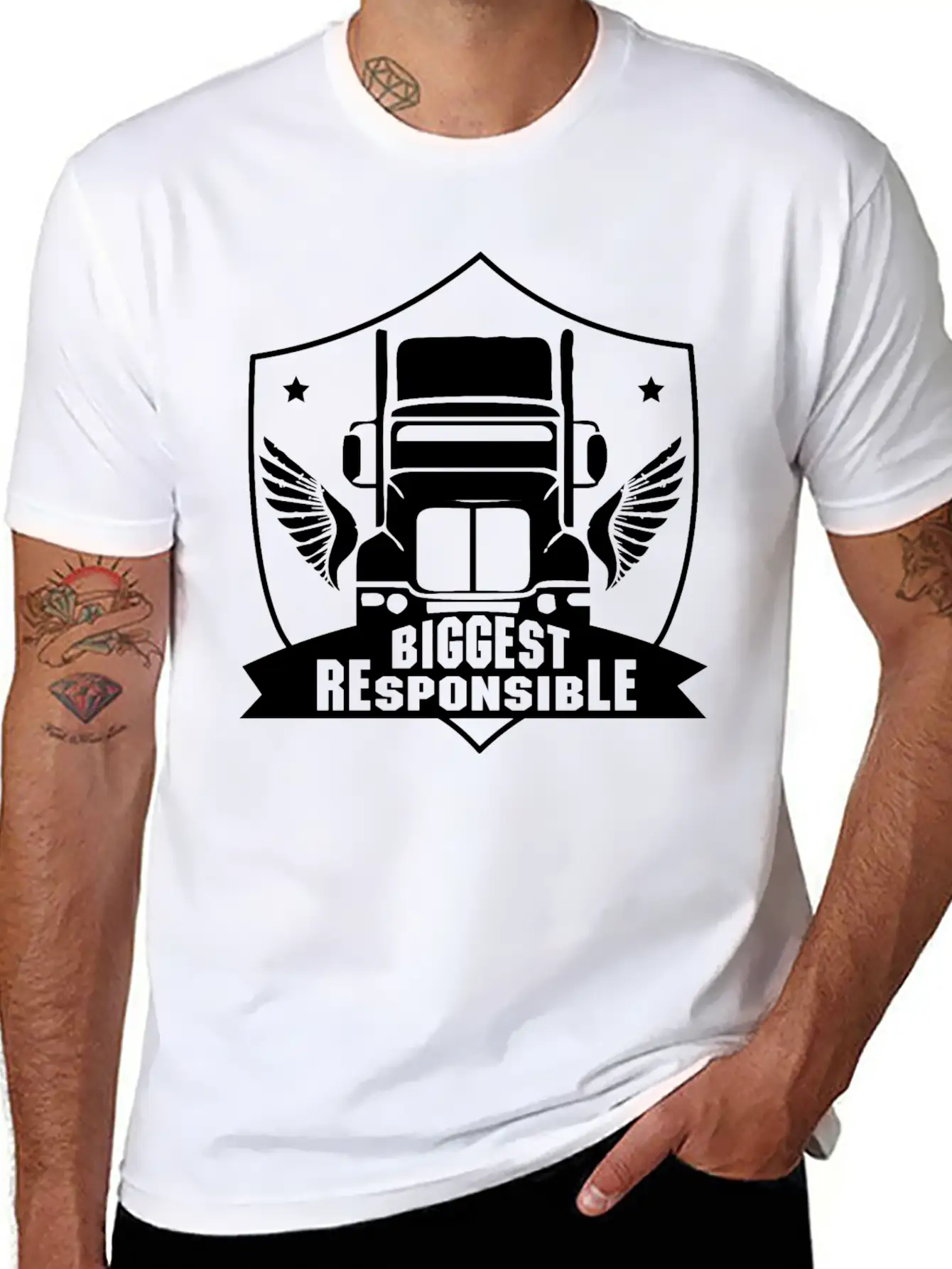 Truck Driver Unisex Short Sleeve Soft Cotton T-Shirt – Casual Everyday Wear