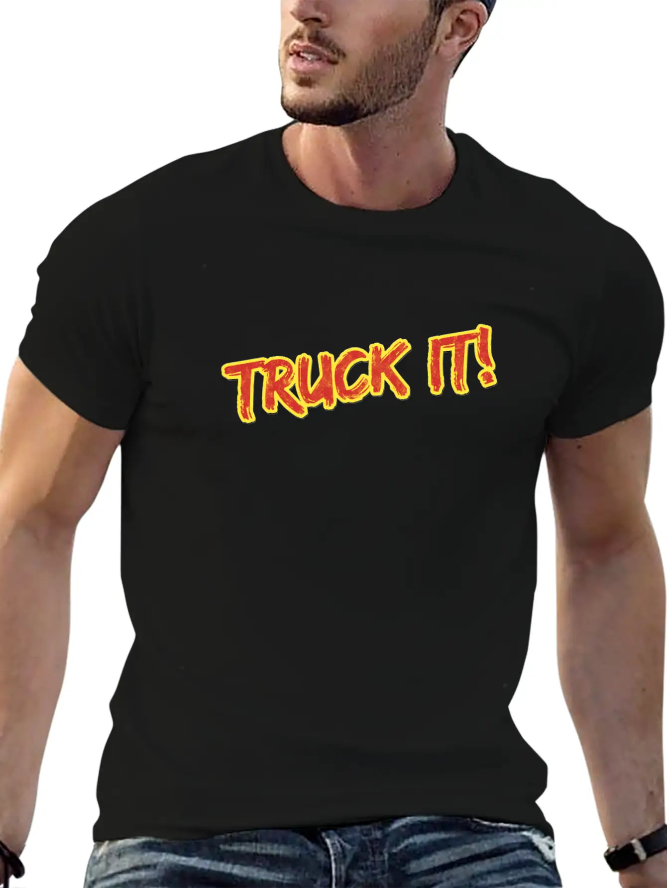 Truck It Cap Classic Fit Graphic Tee For Daily Comfort – Unisex Cotton Shirt