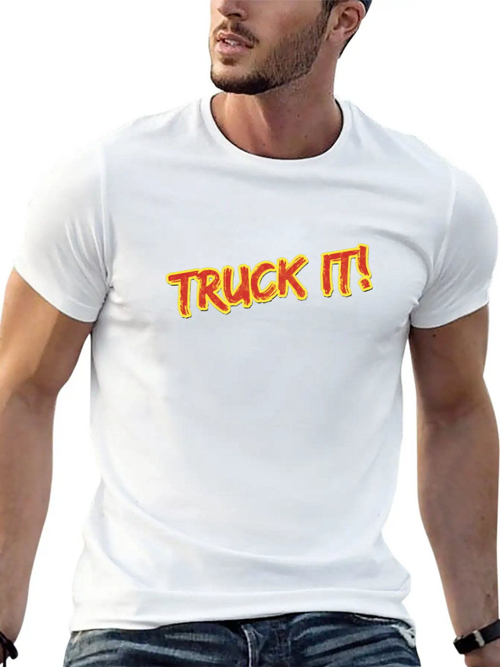 Truck It Cap Classic Fit Graphic Tee For Daily Comfort – Unisex Cotton Shirt