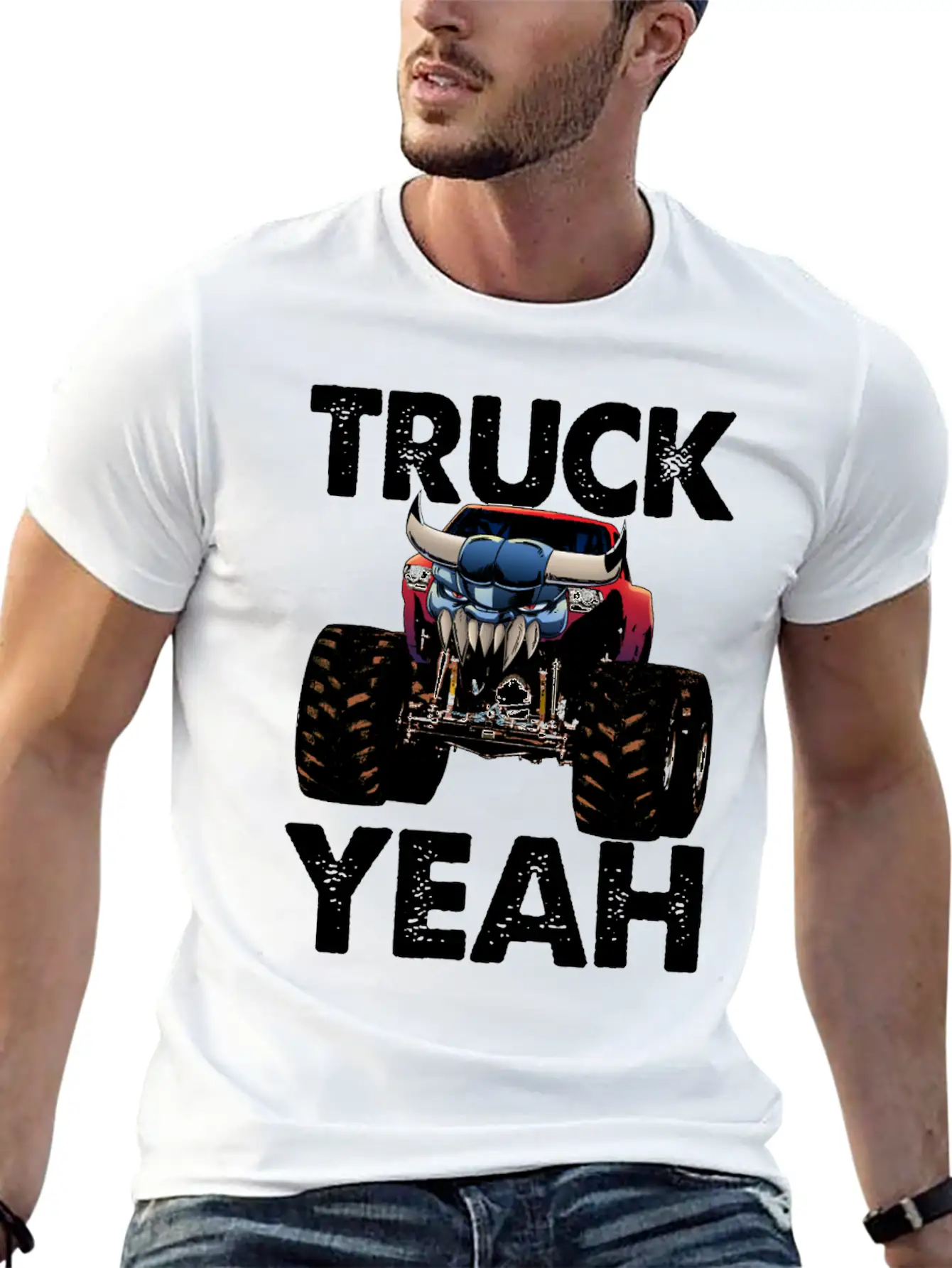 Truck Yeah Essential Cotton Tee For Daily Outfits – Unisex Style