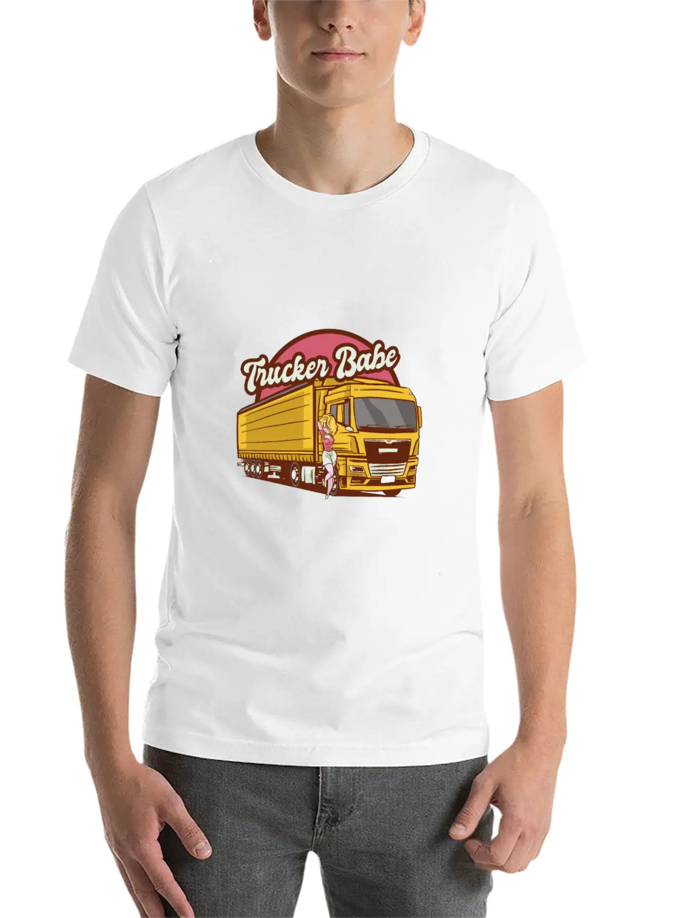 Trucker Babe Mechanic Trucking Truck Driver Breathable Soft Cotton T-Shirt – Timeless Casual Look