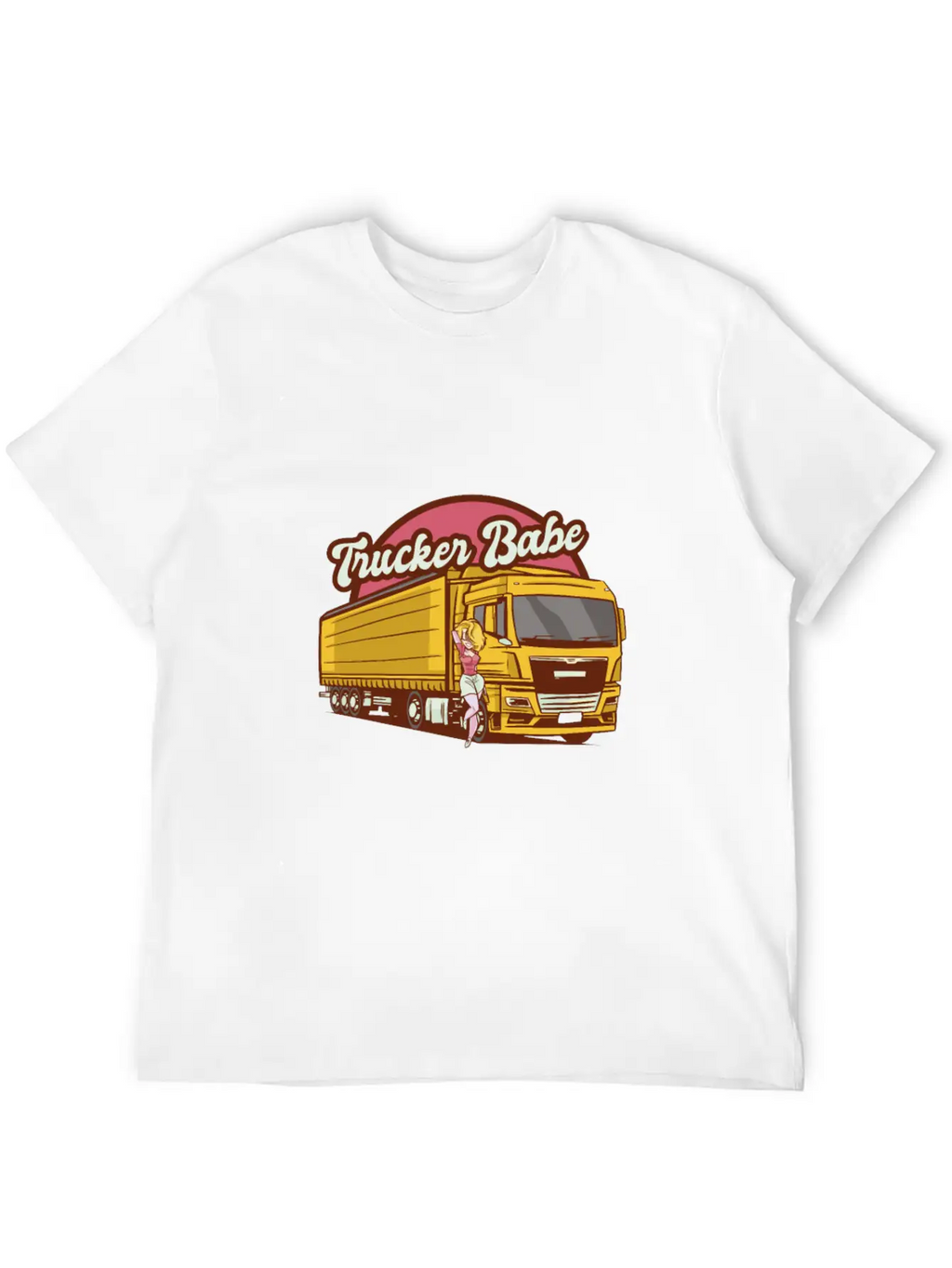 Trucker Babe Mechanic Trucking Truck Driver Breathable Soft Cotton T-Shirt – Timeless Casual Look