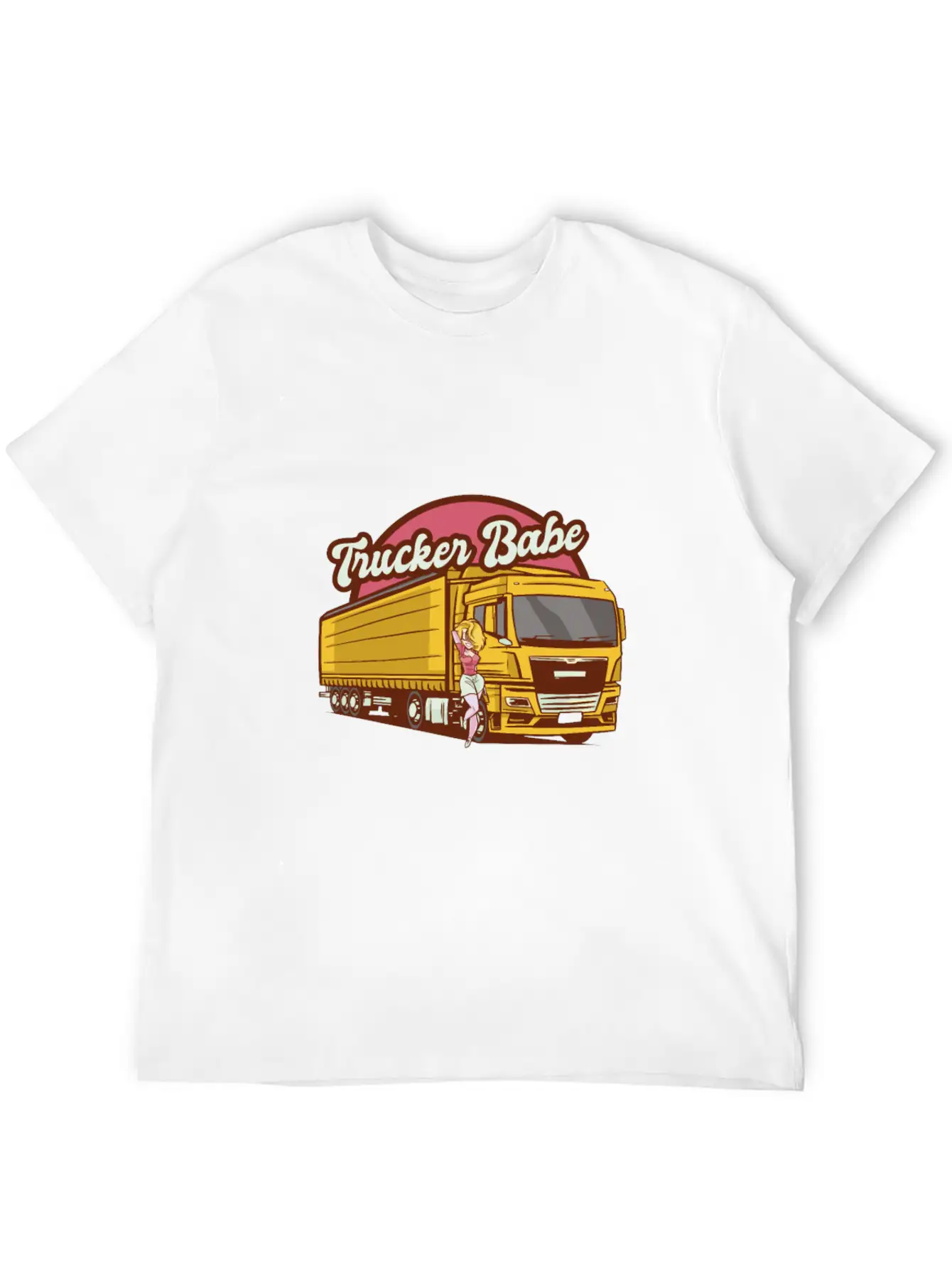 Trucker Babe Mechanic Trucking Truck Driver Breathable Soft Cotton T-Shirt – Timeless Casual Look