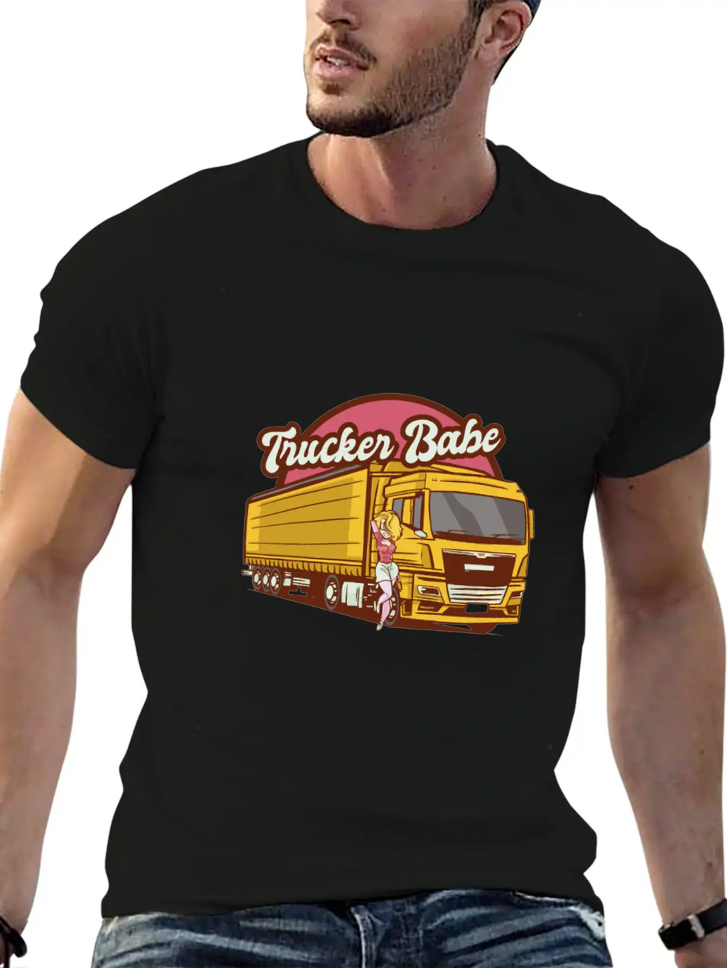 Trucker Babe Mechanic Trucking Truck Driver Breathable Soft Cotton T-Shirt – Timeless Casual Look