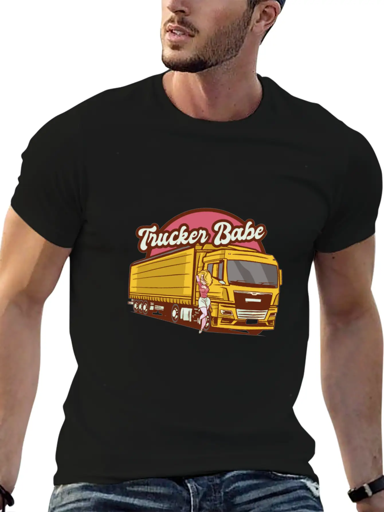 Trucker Babe Mechanic Trucking Truck Driver Breathable Soft Cotton T-Shirt – Timeless Casual Look