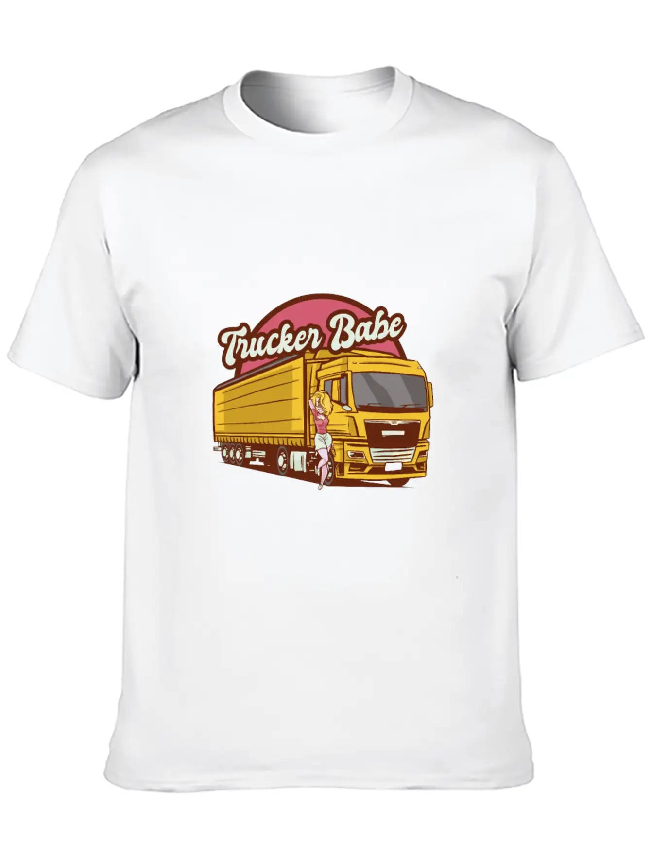 Trucker Babe Mechanic Trucking Truck Driver Breathable Soft Cotton T-Shirt – Timeless Casual Look
