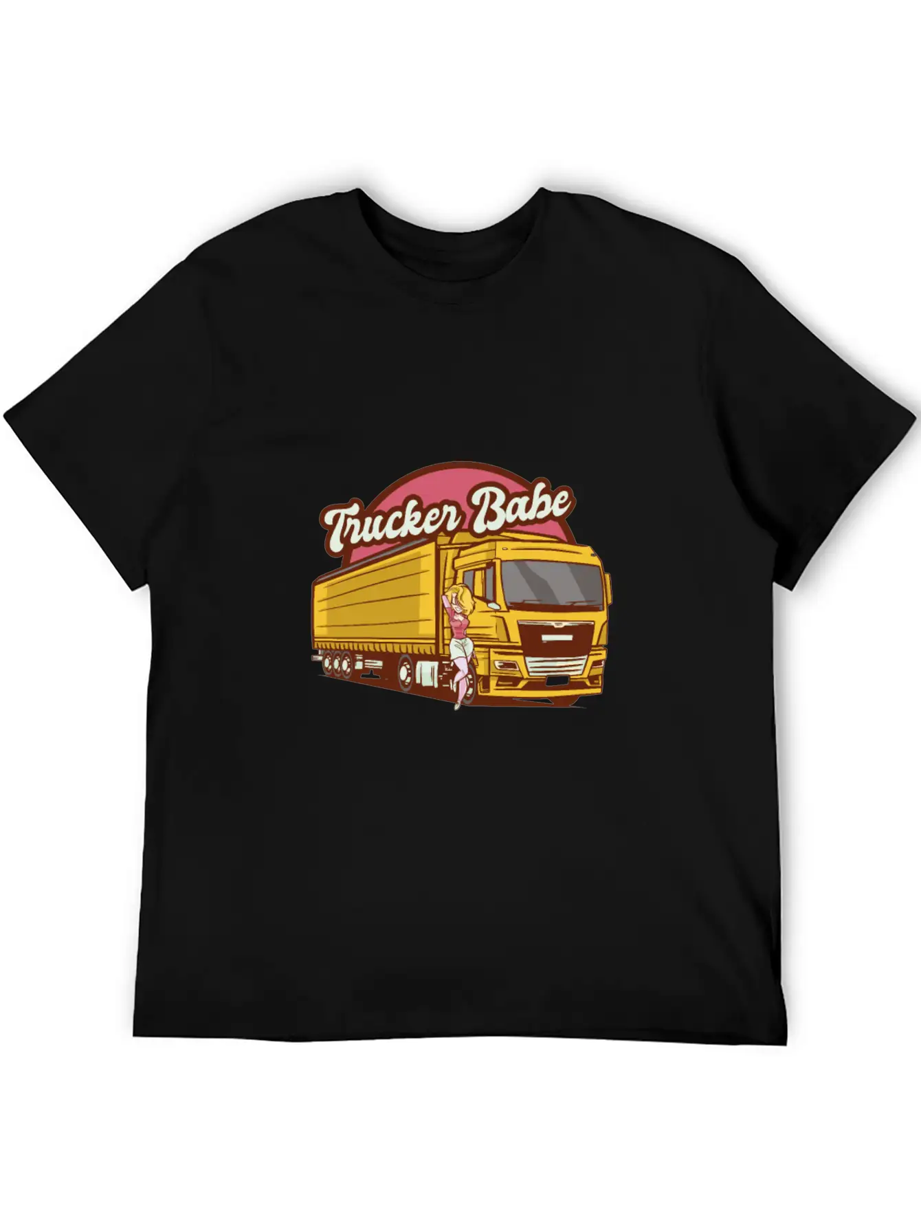 Trucker Babe Mechanic Trucking Truck Driver Breathable Soft Cotton T-Shirt – Timeless Casual Look