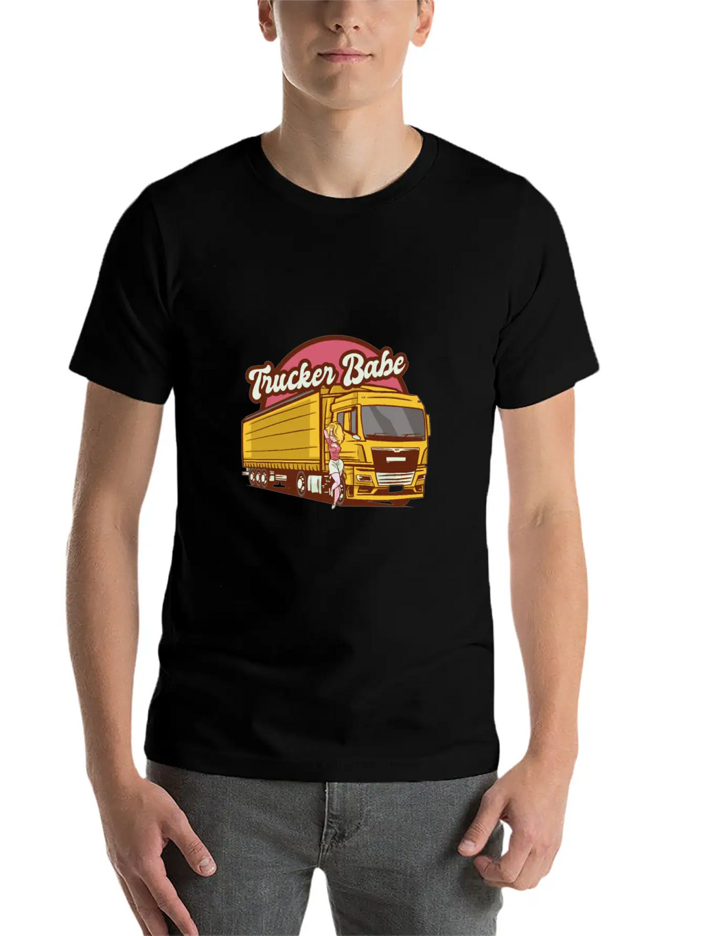Trucker Babe Mechanic Trucking Truck Driver Breathable Soft Cotton T-Shirt – Timeless Casual Look