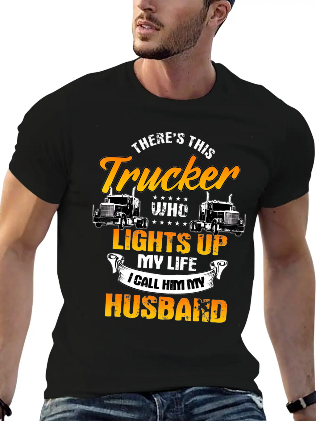 Trucker Gifts Tractor Trailer Truck 18 Wheeler Mar Breathable Soft Cotton T-Shirt – Timeless Casual Look