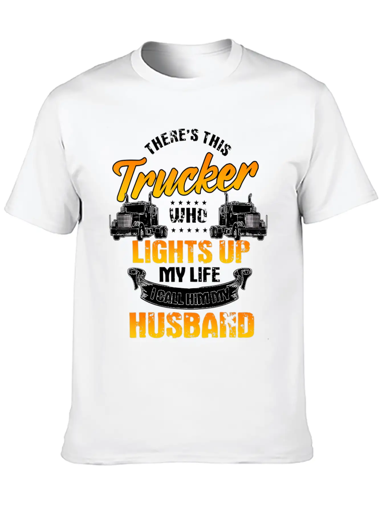 Trucker Gifts Tractor Trailer Truck 18 Wheeler Mar Breathable Soft Cotton T-Shirt – Timeless Casual Look