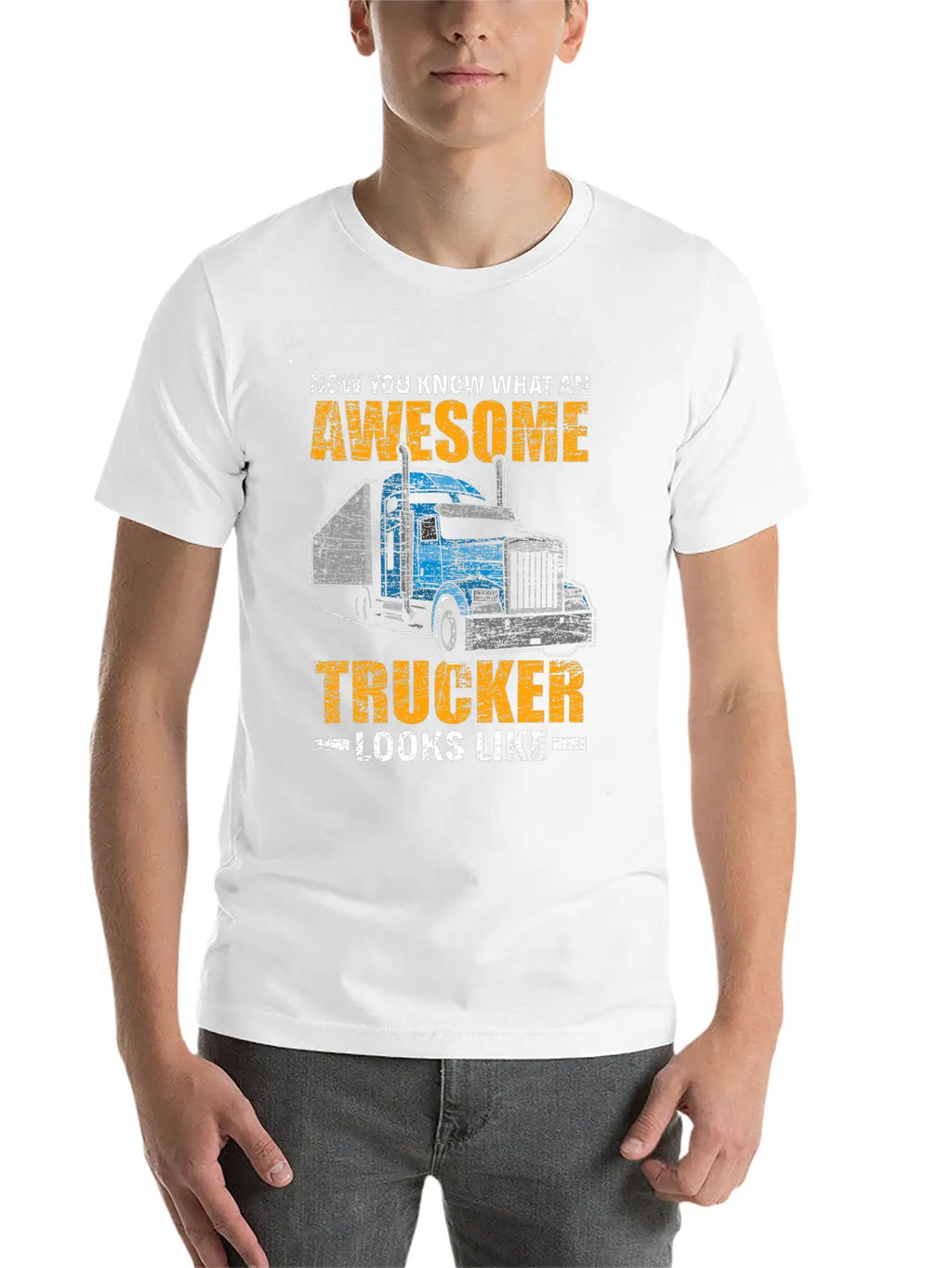 Trucker Truck Driver Essential Cotton Tee For Daily Outfits – Unisex Style