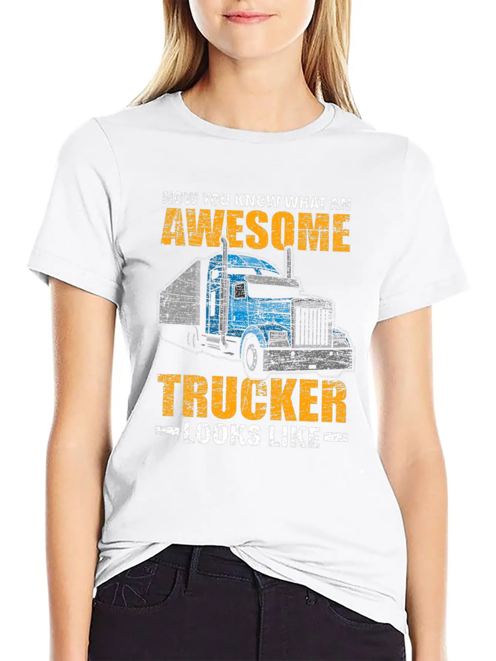 Trucker Truck Driver Essential Cotton Tee For Daily Outfits – Unisex Style