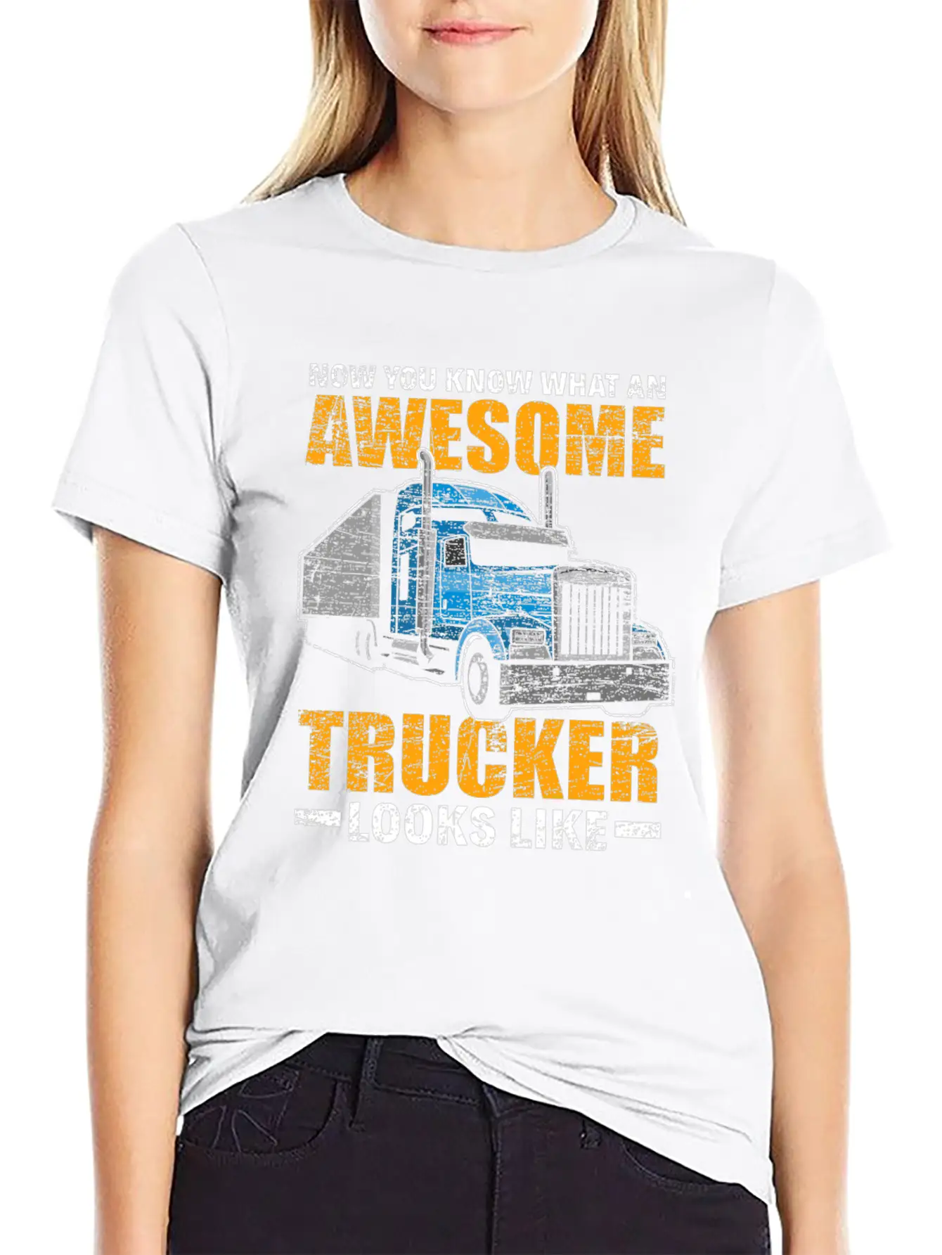 Trucker Truck Driver Essential Cotton Tee For Daily Outfits – Unisex Style