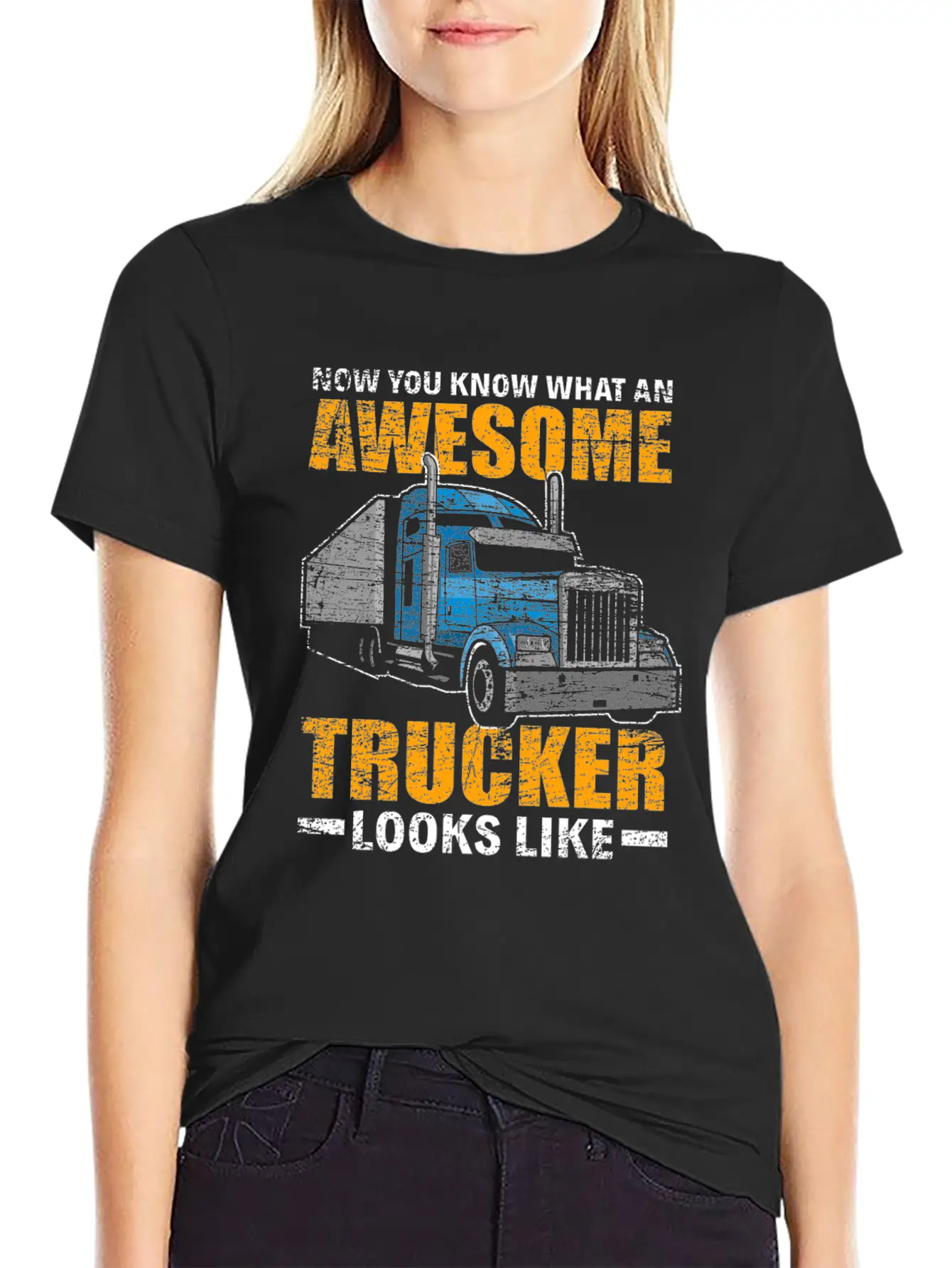 Trucker Truck Driver Essential Cotton Tee For Daily Outfits – Unisex Style