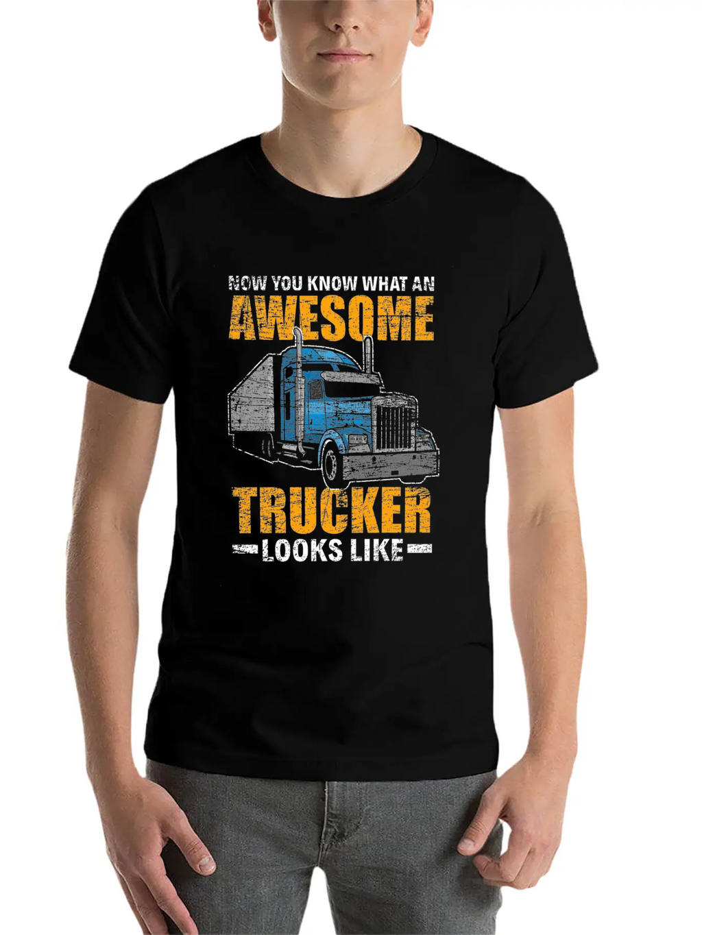 Trucker Truck Driver Essential Cotton Tee For Daily Outfits – Unisex Style
