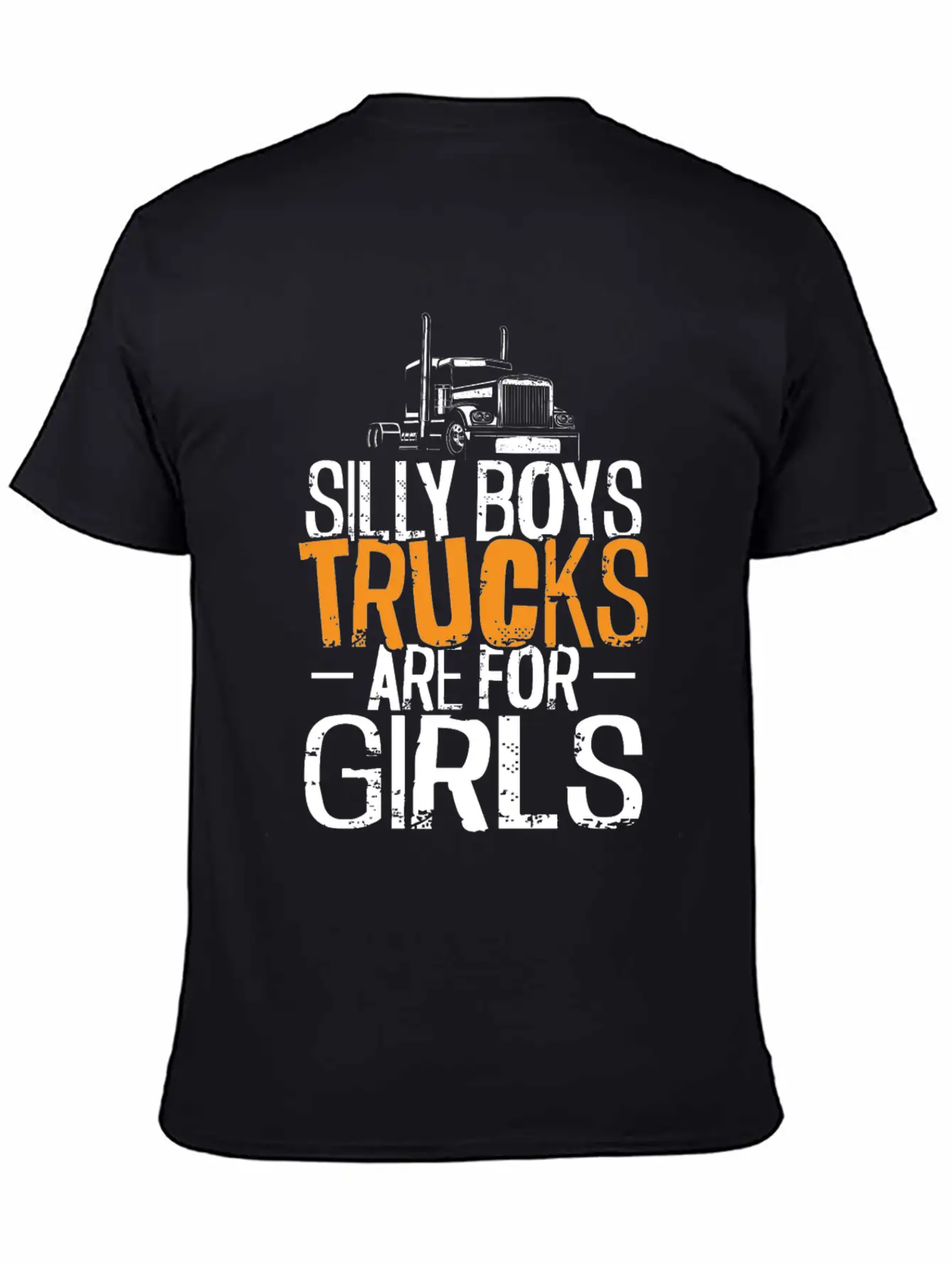 Trucker Truck Driver Girl Vintage Unisex Short Sleeve Soft Cotton T-Shirt – Casual Everyday Wear