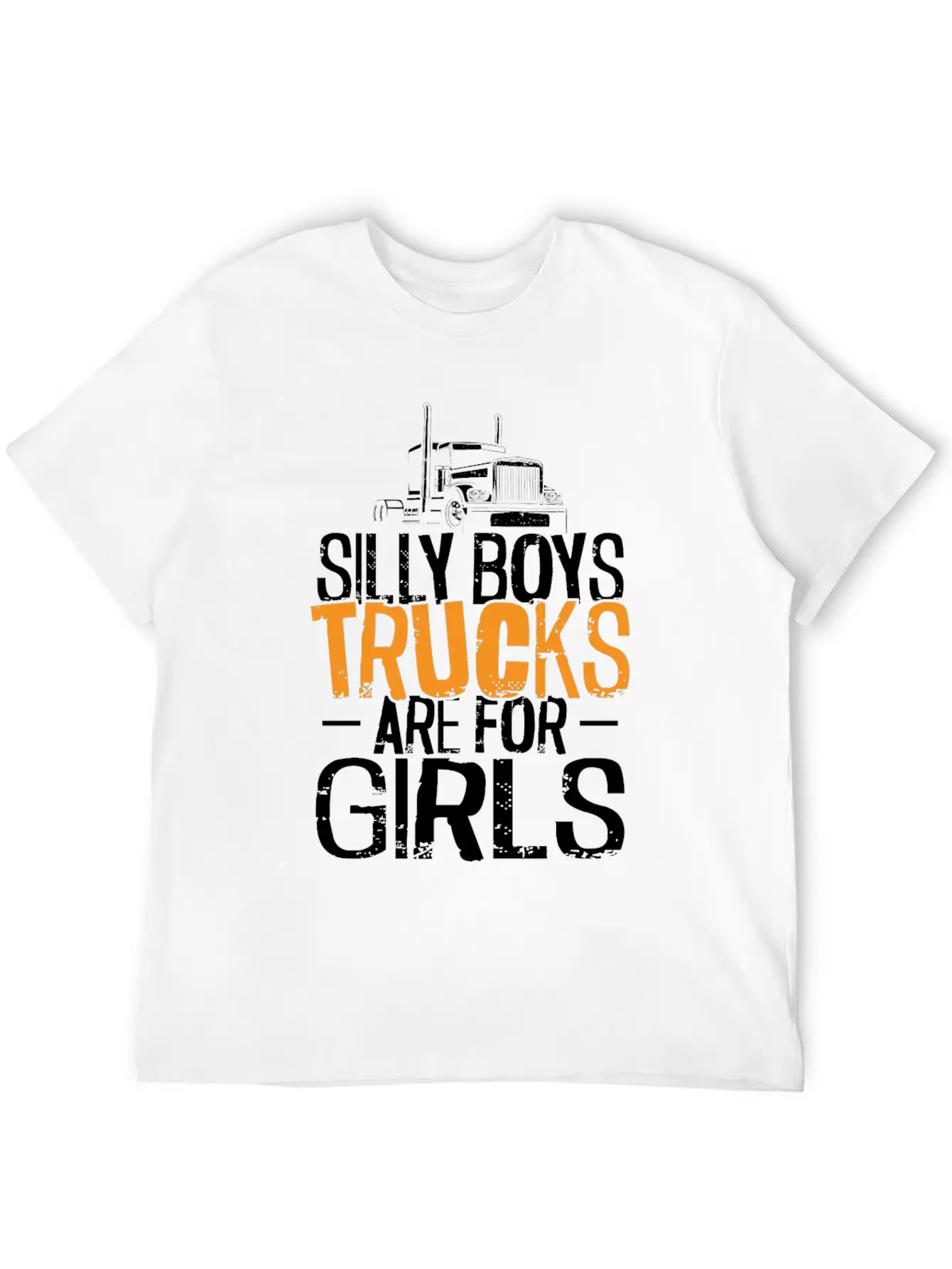 Trucker Truck Driver Girl Vintage Unisex Short Sleeve Soft Cotton T-Shirt – Casual Everyday Wear