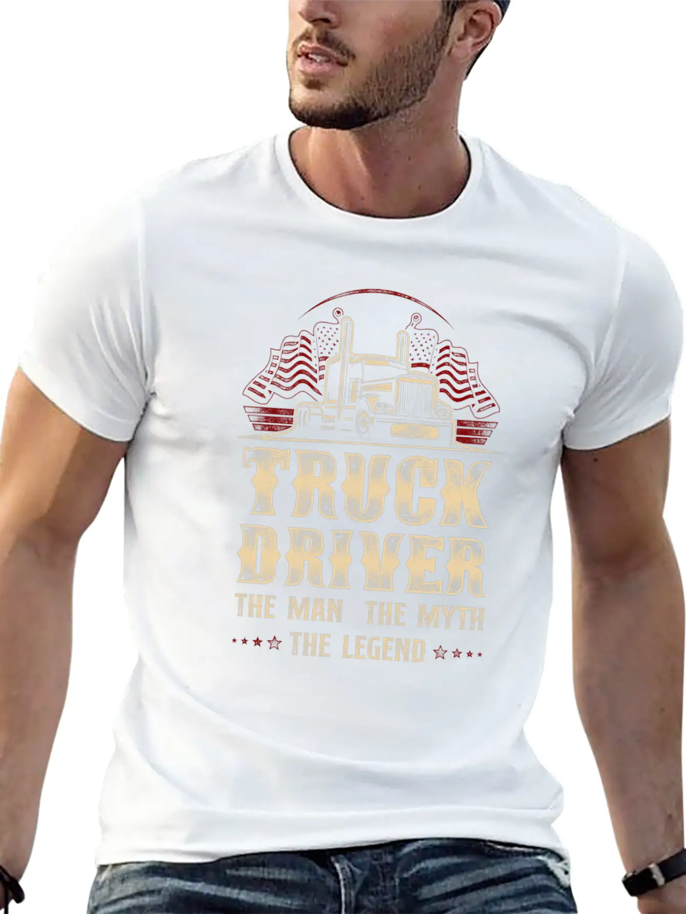Trucker Truck Driver Vintage Truck Unisex Casual T-Shirt – Clean Design For Daily Comfort