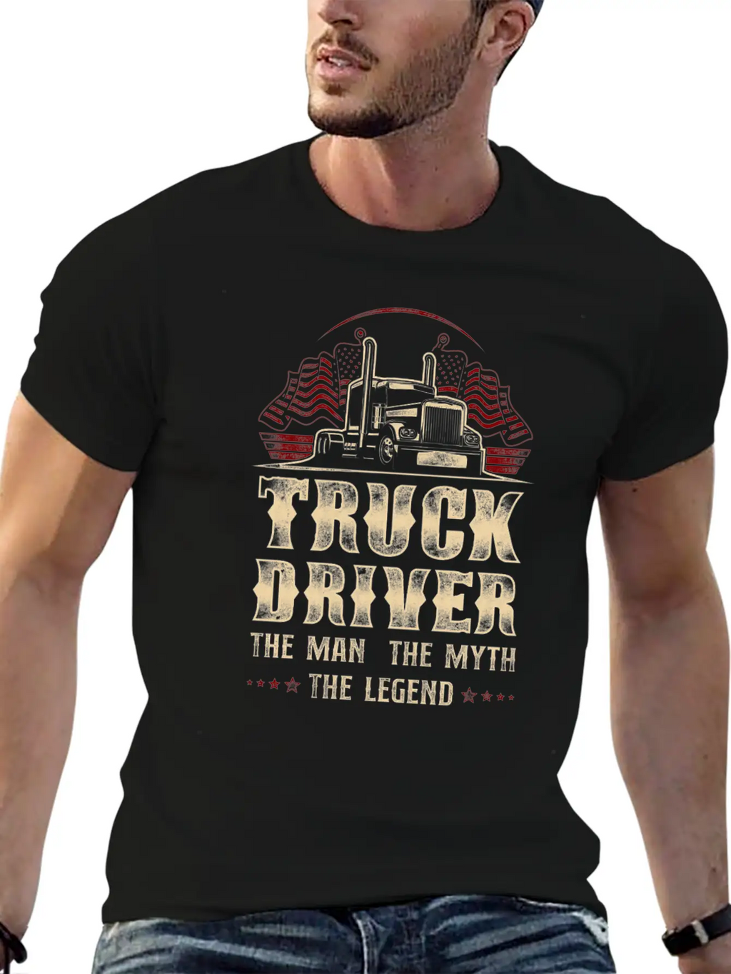 Trucker Truck Driver Vintage Truck Unisex Casual T-Shirt – Clean Design For Daily Comfort