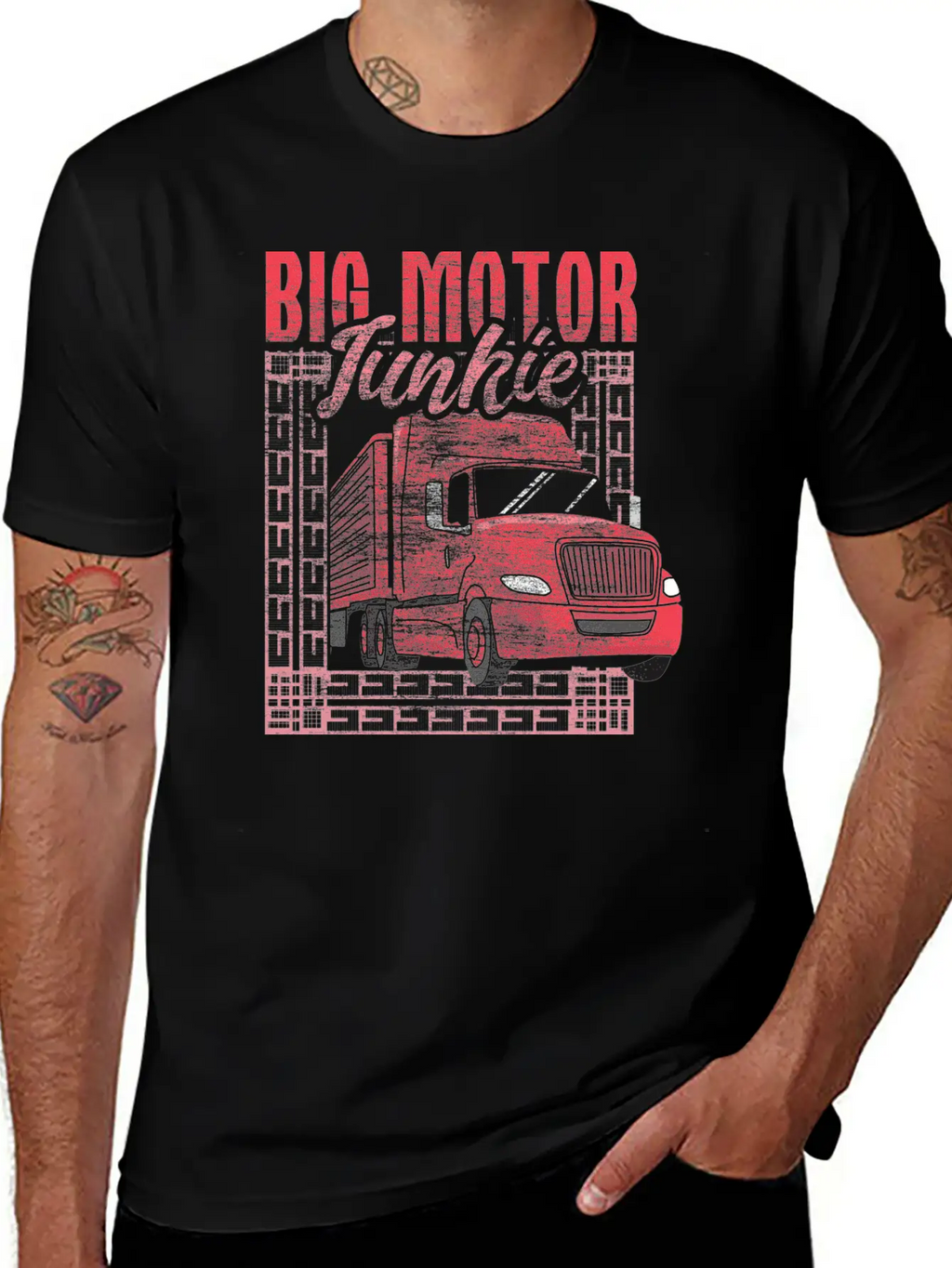 Trucker Truck Funny Breathable Soft Cotton T-Shirt – Timeless Casual Look