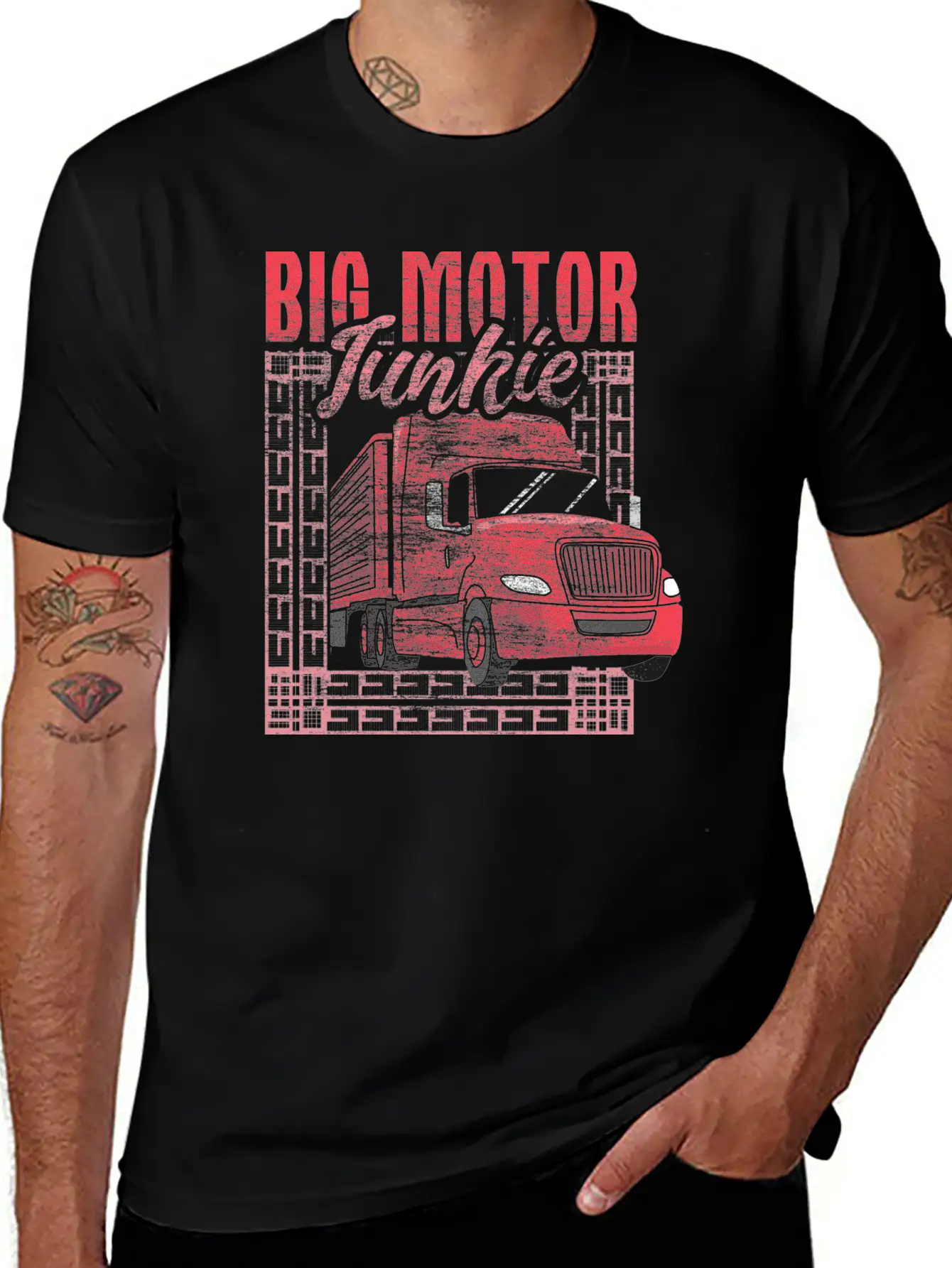 Trucker Truck Funny Breathable Soft Cotton T-Shirt – Timeless Casual Look