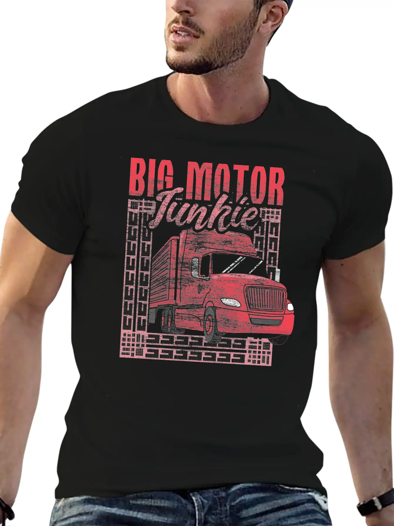 Trucker Truck Funny Breathable Soft Cotton T-Shirt – Timeless Casual Look