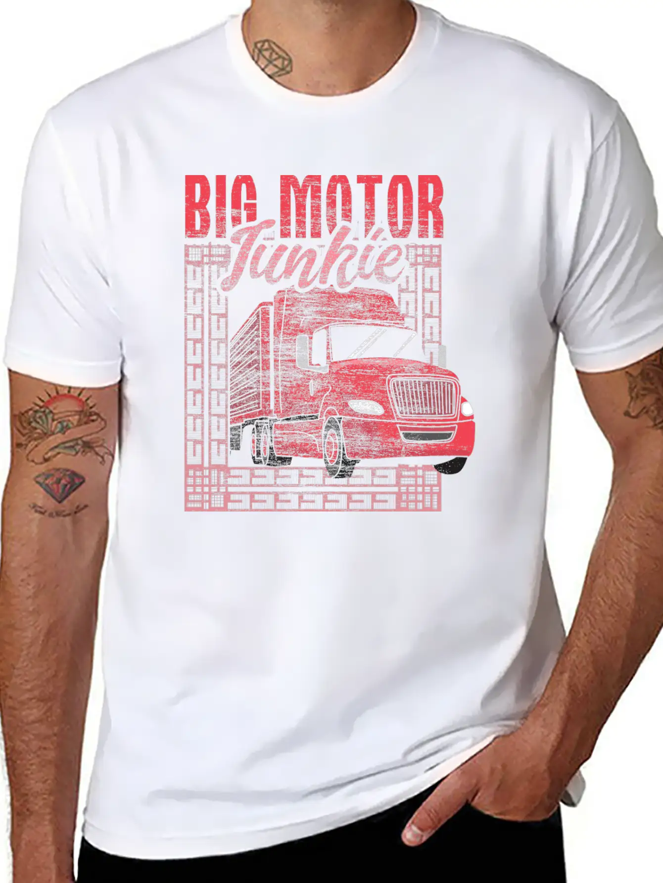 Trucker Truck Funny Breathable Soft Cotton T-Shirt – Timeless Casual Look