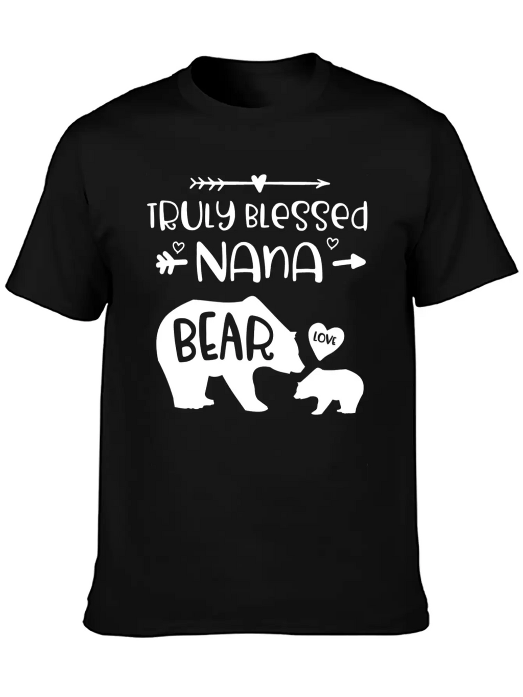 Truly Blessed Nana Bear Bear With Baby Cub Nana Breathable Graphic T-Shirt – Perfect For Casual Days
