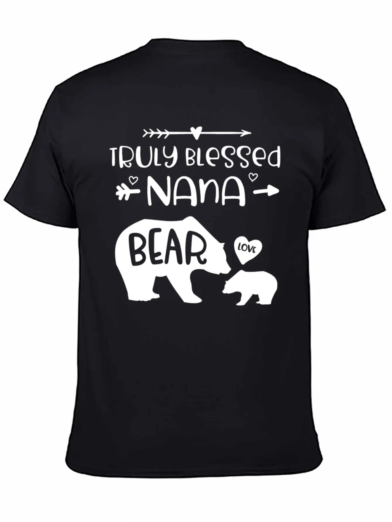 Truly Blessed Nana Bear Bear With Baby Cub Nana Breathable Graphic T-Shirt – Perfect For Casual Days