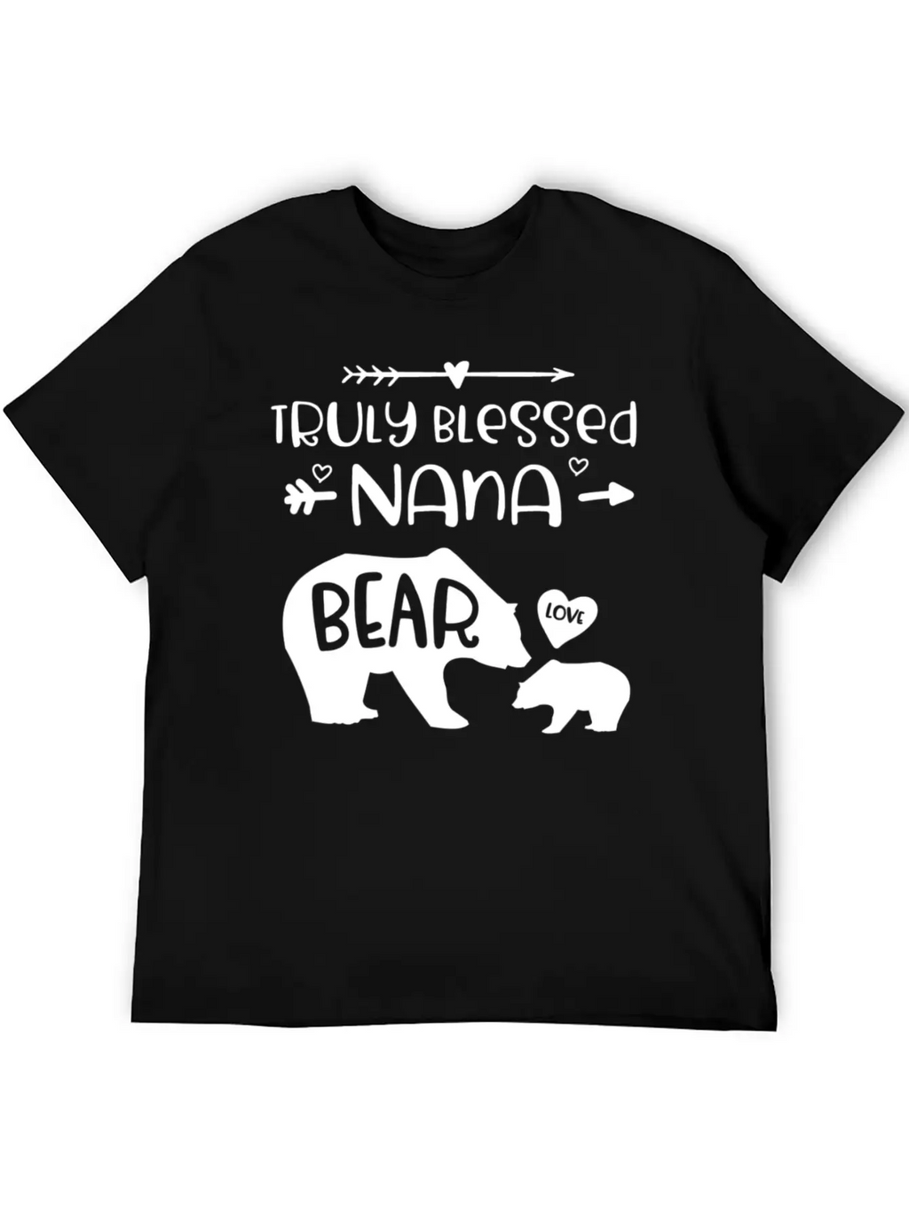 Truly Blessed Nana Bear Bear With Baby Cub Nana Breathable Graphic T-Shirt – Perfect For Casual Days