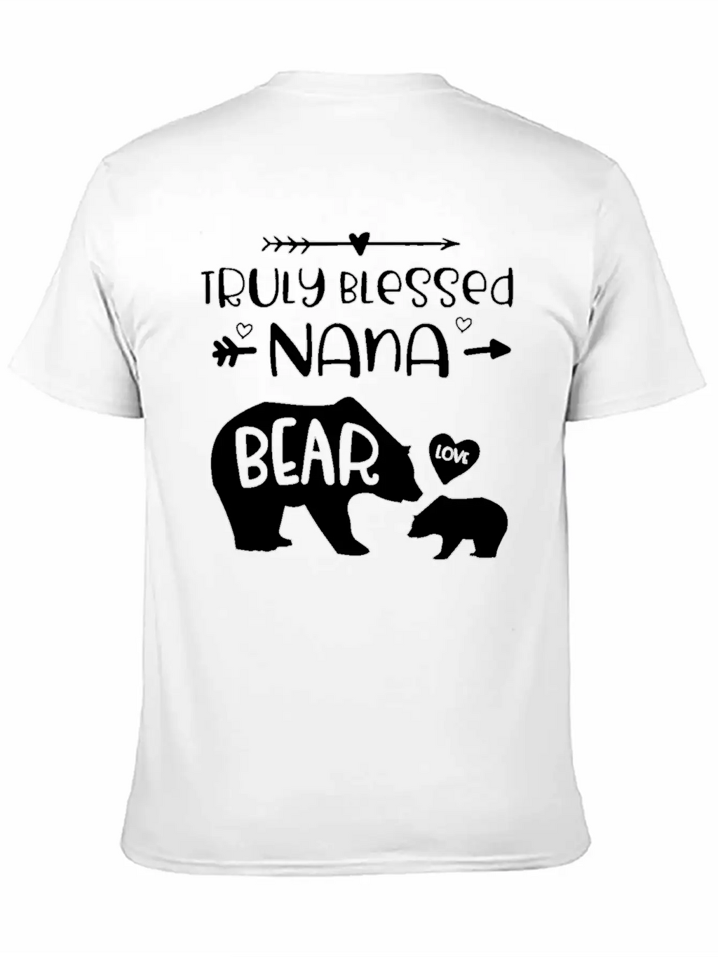 Truly Blessed Nana Bear Bear With Baby Cub Nana Breathable Graphic T-Shirt – Perfect For Casual Days