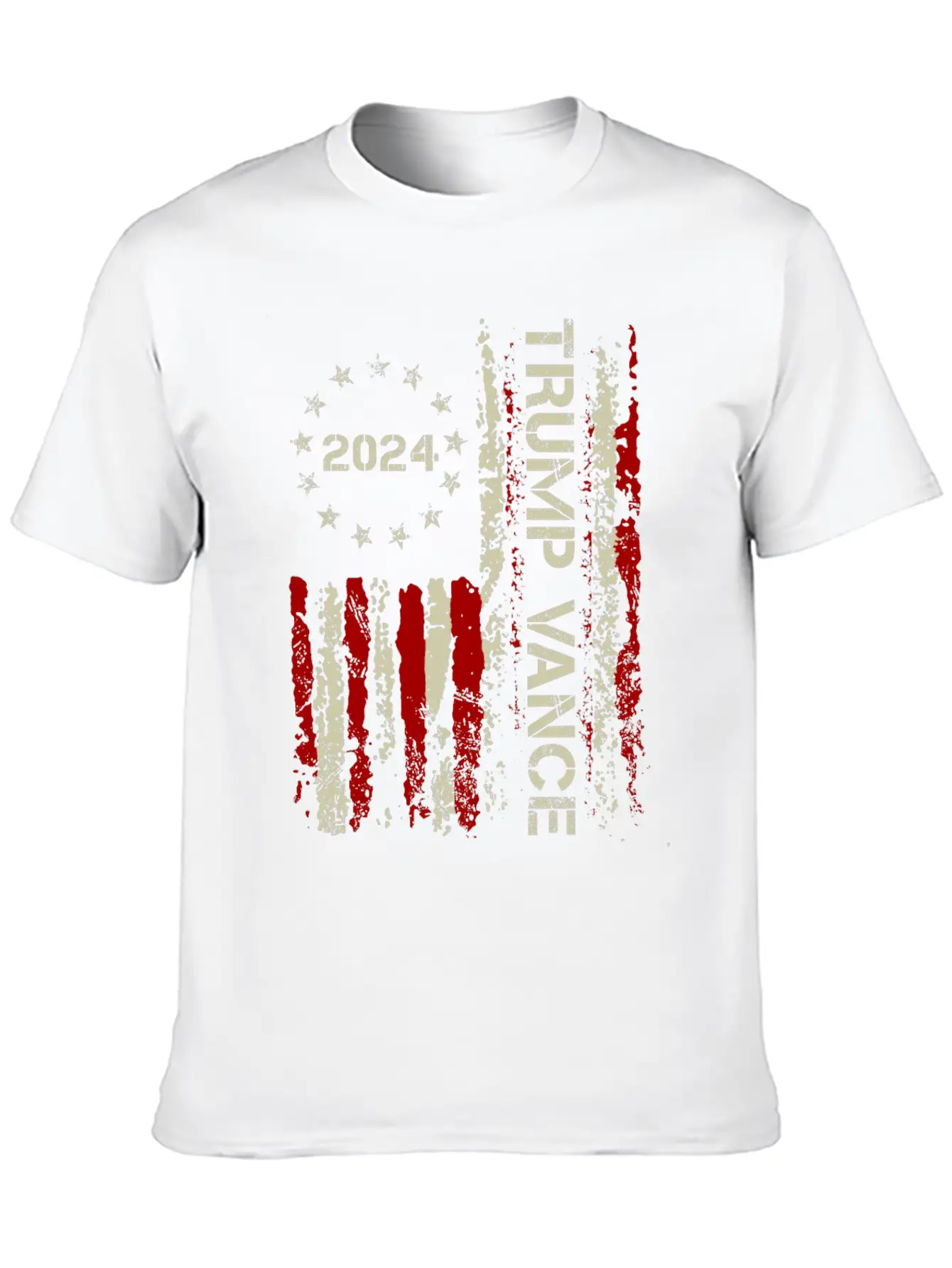 Trump Vance 2024 US Flag Vintage Classic Fit Graphic Tee For Daily Comfort – Unisex Cotton Shirt