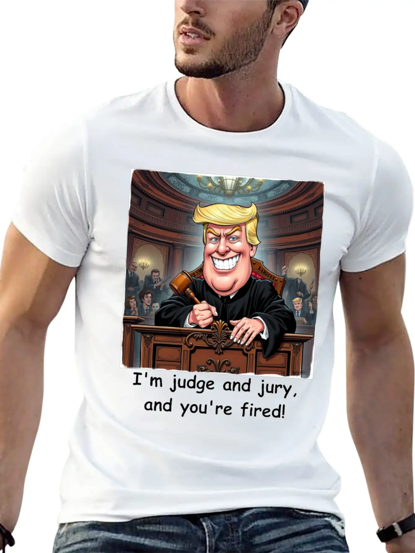 Trump - You're Fired! Classic Fit Graphic Tee For Daily Comfort – Unisex Cotton Shirt
