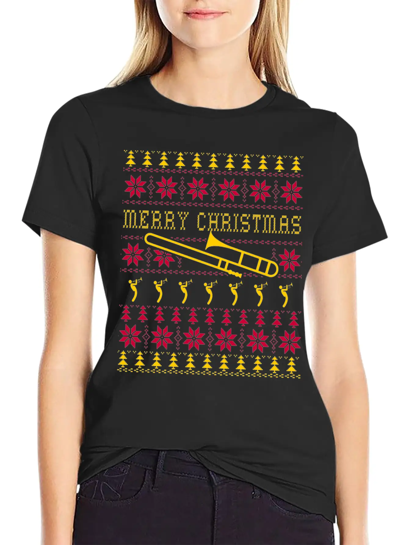 Trumpet - Awesome Christmas Sweater For Trumpet Unisex Casual T-Shirt – Clean Design For Daily Comfort