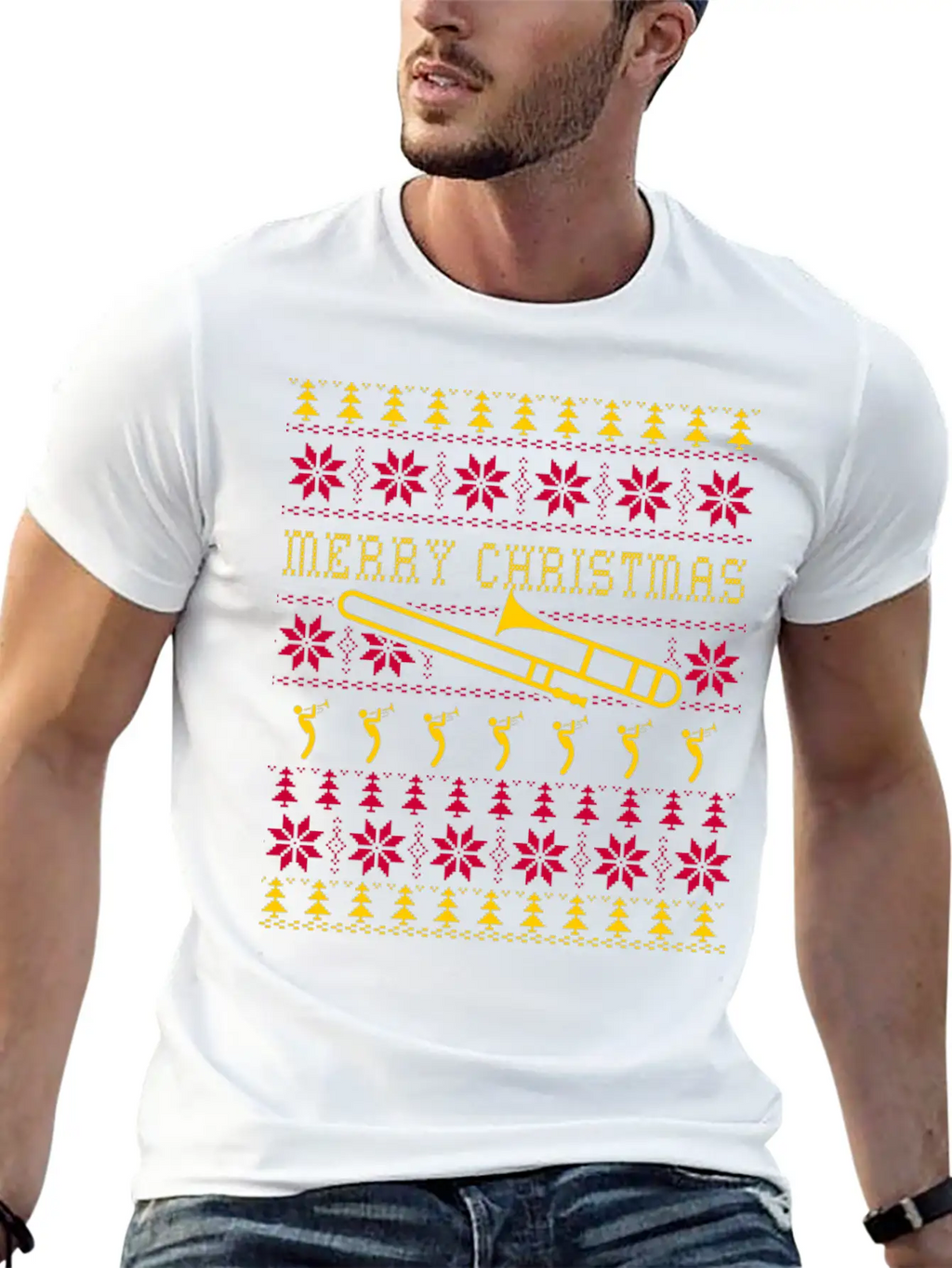 Trumpet - Awesome Christmas Sweater For Trumpet Unisex Casual T-Shirt – Clean Design For Daily Comfort