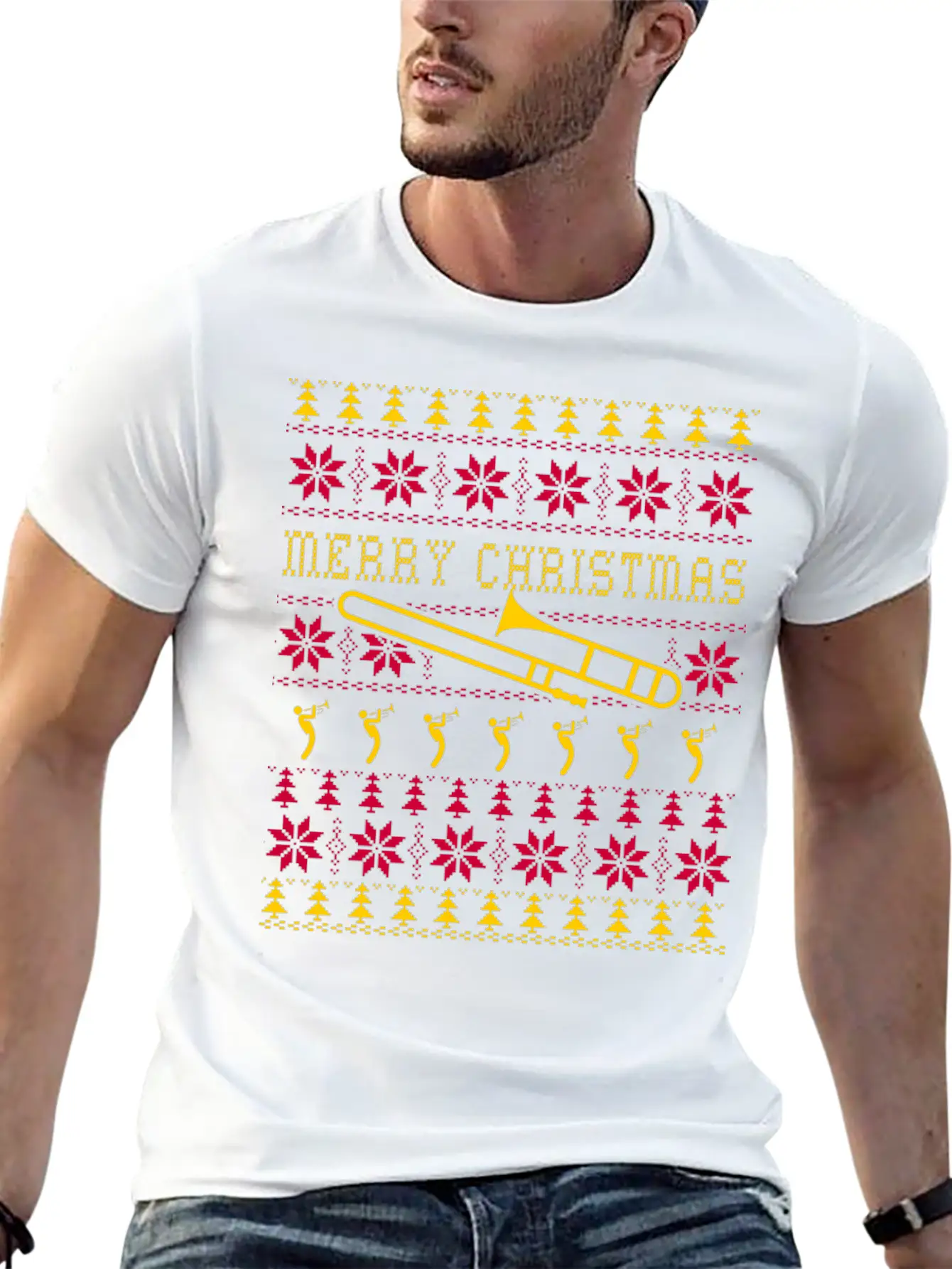 Trumpet - Awesome Christmas Sweater For Trumpet Unisex Casual T-Shirt – Clean Design For Daily Comfort