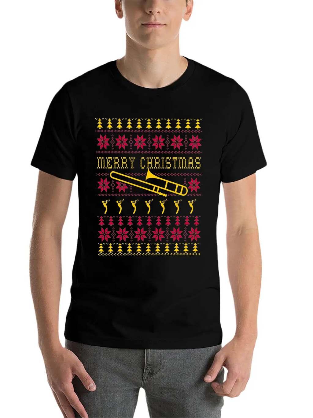 Trumpet - Awesome Christmas Sweater For Trumpet Unisex Casual T-Shirt – Clean Design For Daily Comfort