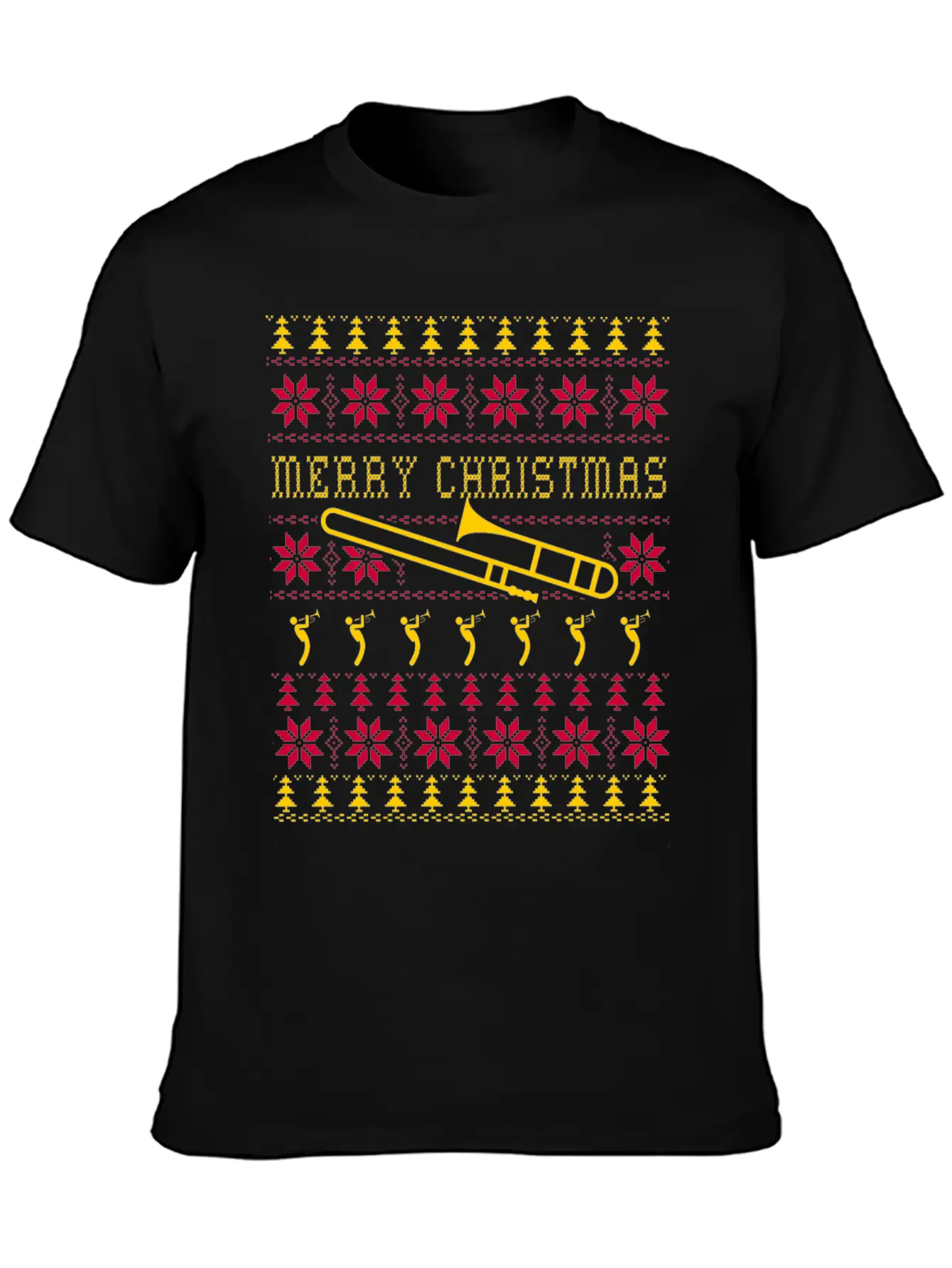 Trumpet - Awesome Christmas Sweater For Trumpet Unisex Casual T-Shirt – Clean Design For Daily Comfort