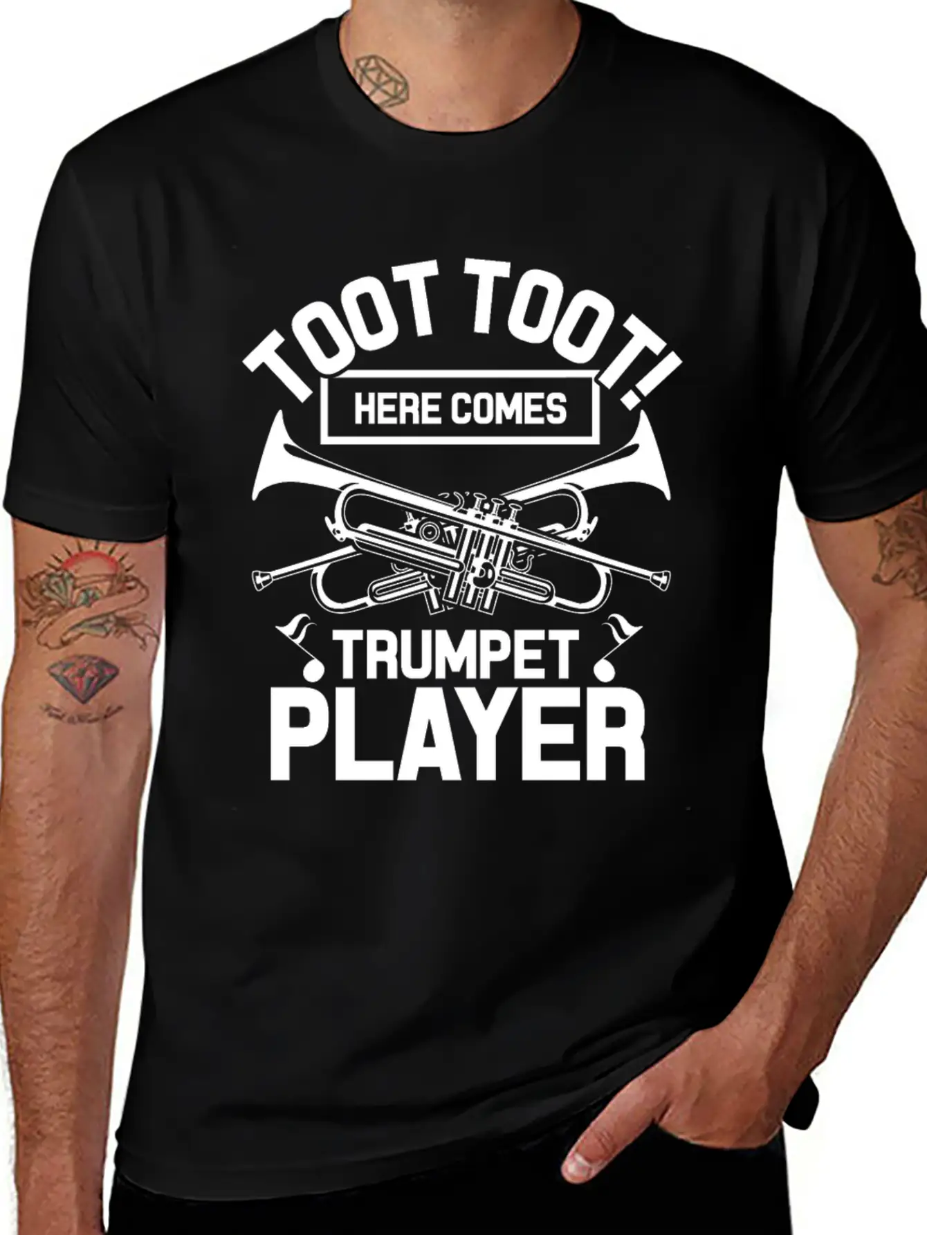 Trumpet Breathable Soft Cotton T-Shirt – Timeless Casual Look