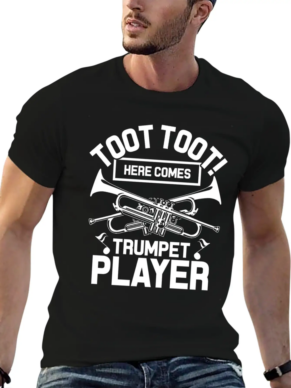 Trumpet Breathable Soft Cotton T-Shirt – Timeless Casual Look