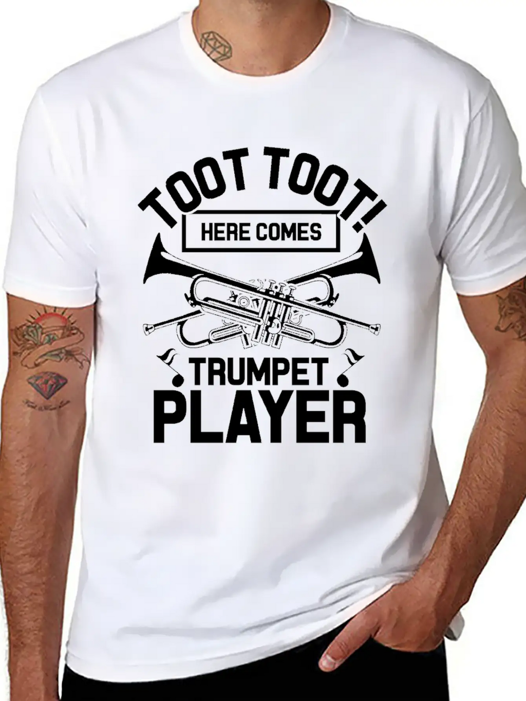 Trumpet Breathable Soft Cotton T-Shirt – Timeless Casual Look